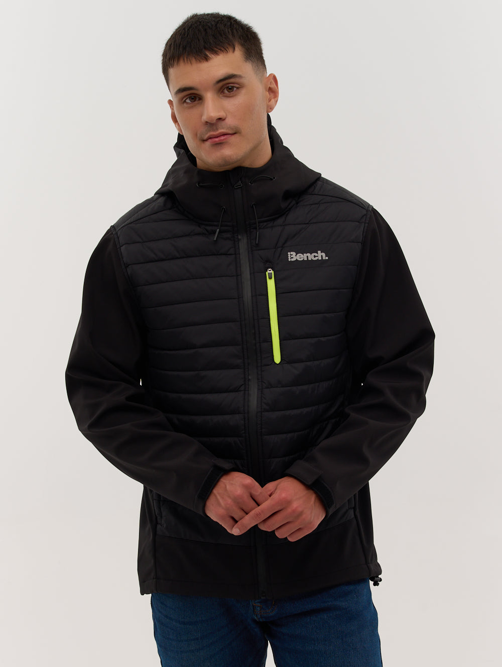 Eco-Friendly Hooded Hybrid Jacket for Men & Women - Lightweight Waterproof Windbreaker for Outdoor Hiking, Camping & Travel