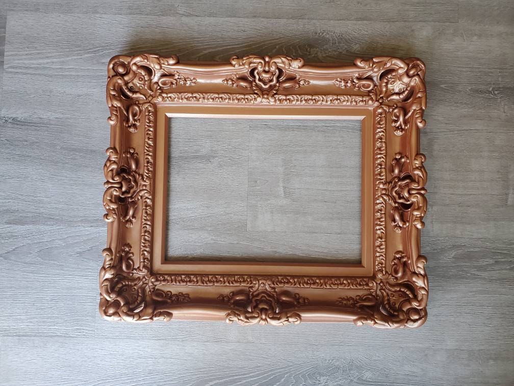 16x20 Copper Baroque Ornate Picture Frame - Colonial & Victorian Style Wedding Photo Frame for Wall Decor, Home & Office Display