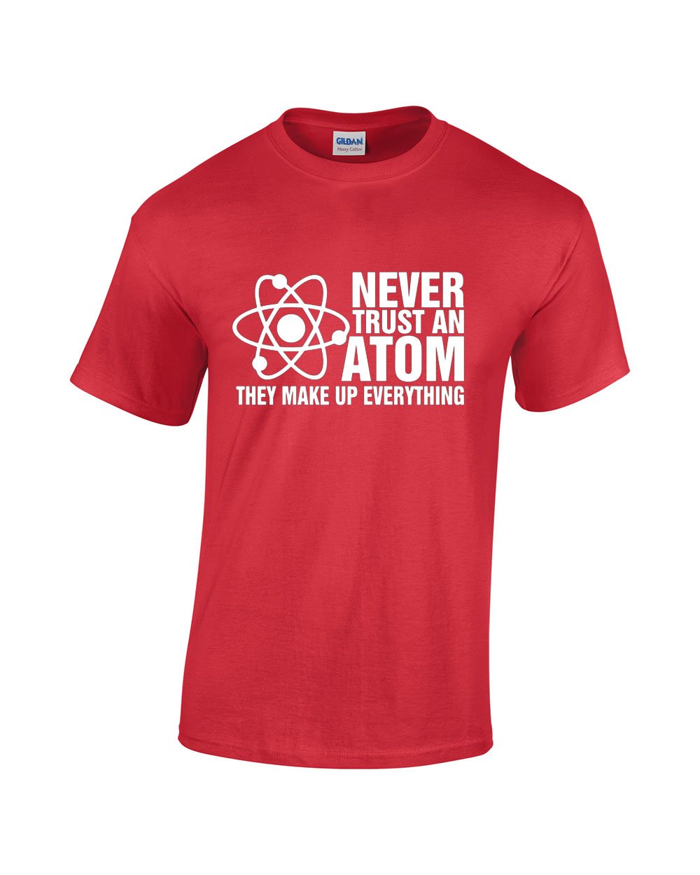 Never Trust an Atom They Make Up Everything Men's Funny Science T-Shirt | Cool Chemistry Graphic Tee for Men | Perfect Gift for Science Nerds & Teachers