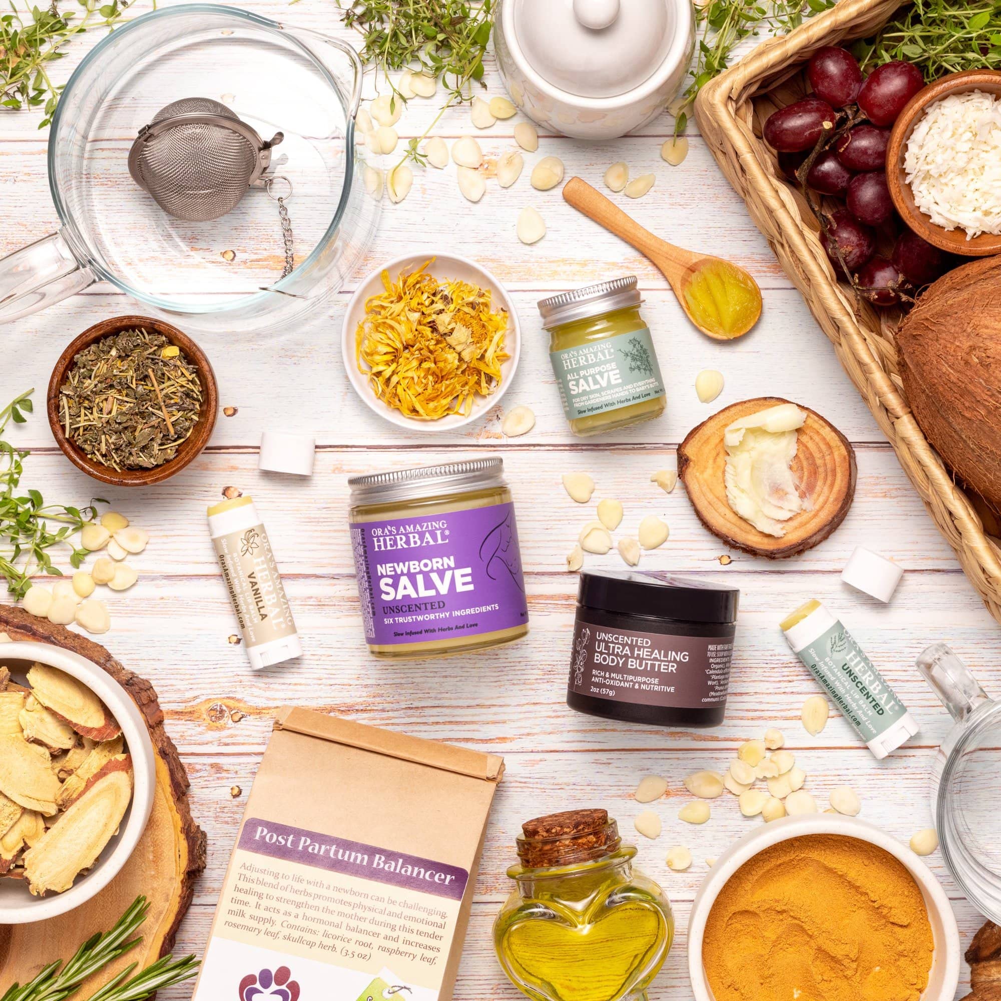 Natural Postpartum Care Gift Set for New Moms - Organic Herbal Tea & Skin Care Bundle for Mother & Baby | Postpartum Recovery Essentials, Newborn Gift Box, Nursing Mother Care Package (Perfect for Baby Showers & New Mama Self-Care)
