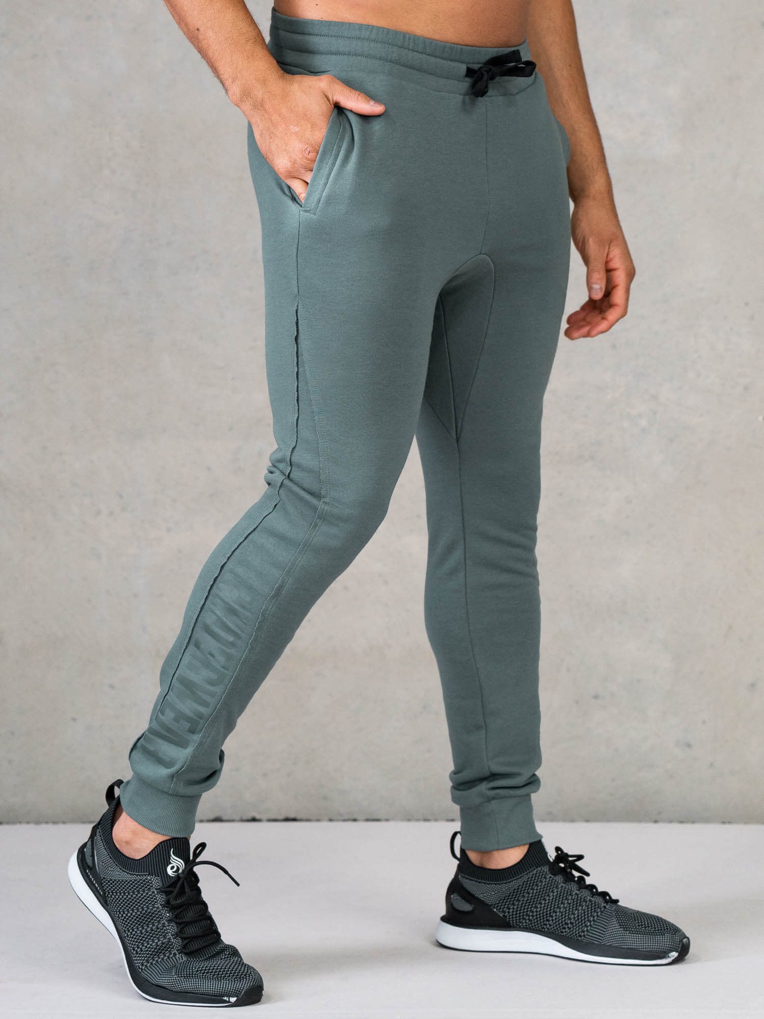 Force Track Pant for Men - Lightweight Stretch Joggers with Pockets, Fern Green - Perfect for Running, Gym Workouts & Casual Wear