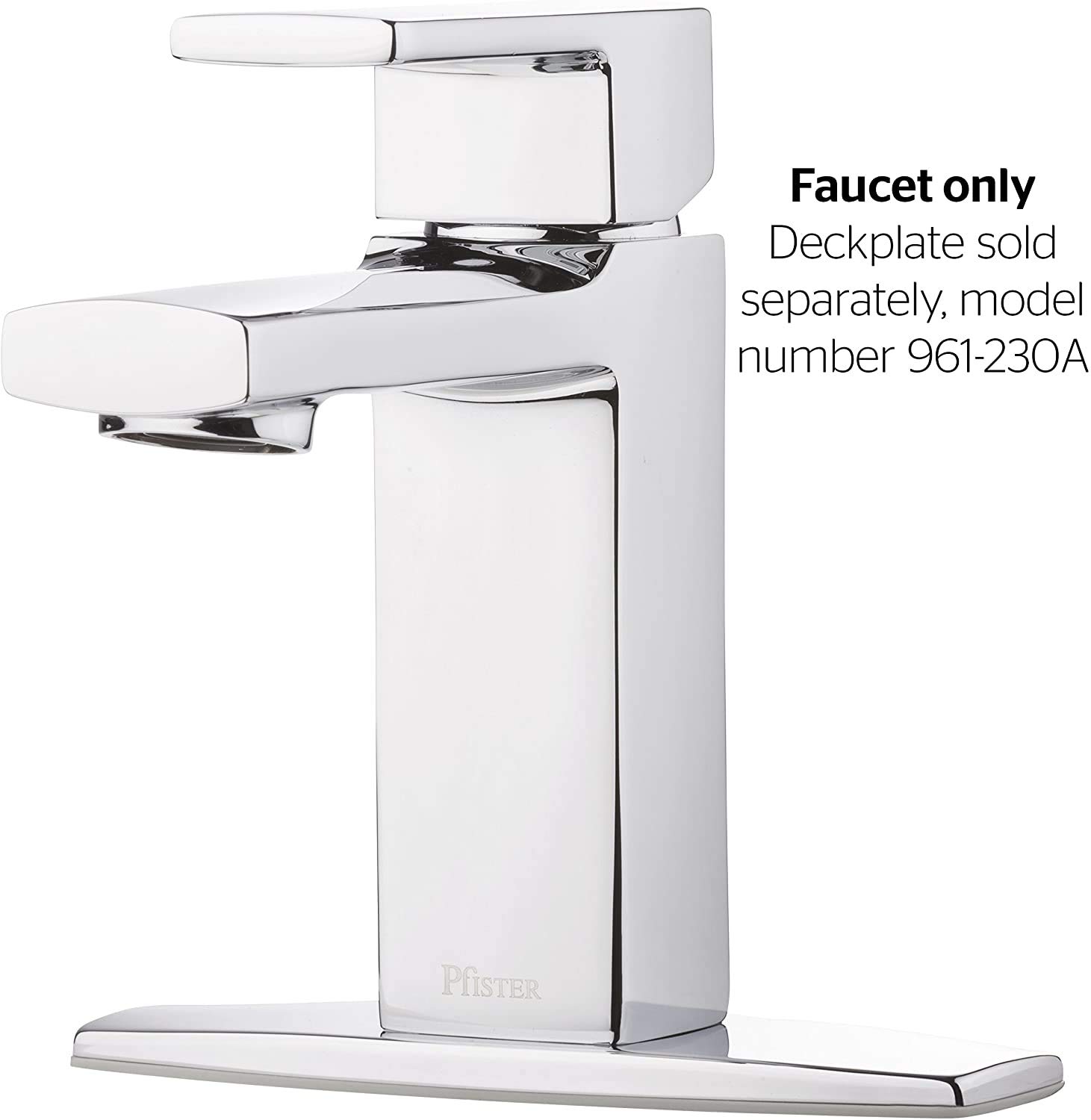 Pfister LG42DAPC Deckard Single Handle Bathroom Faucet with Pop-Up Drain, Polished Chrome Finish - Perfect for Modern Bathroom Renovations & Spa-Like Shower Experiences