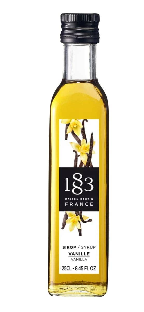 1883 Vanilla Syrup 250ml - Premium French Vanilla Flavoring for Coffee, Cocktails, Desserts & Baking