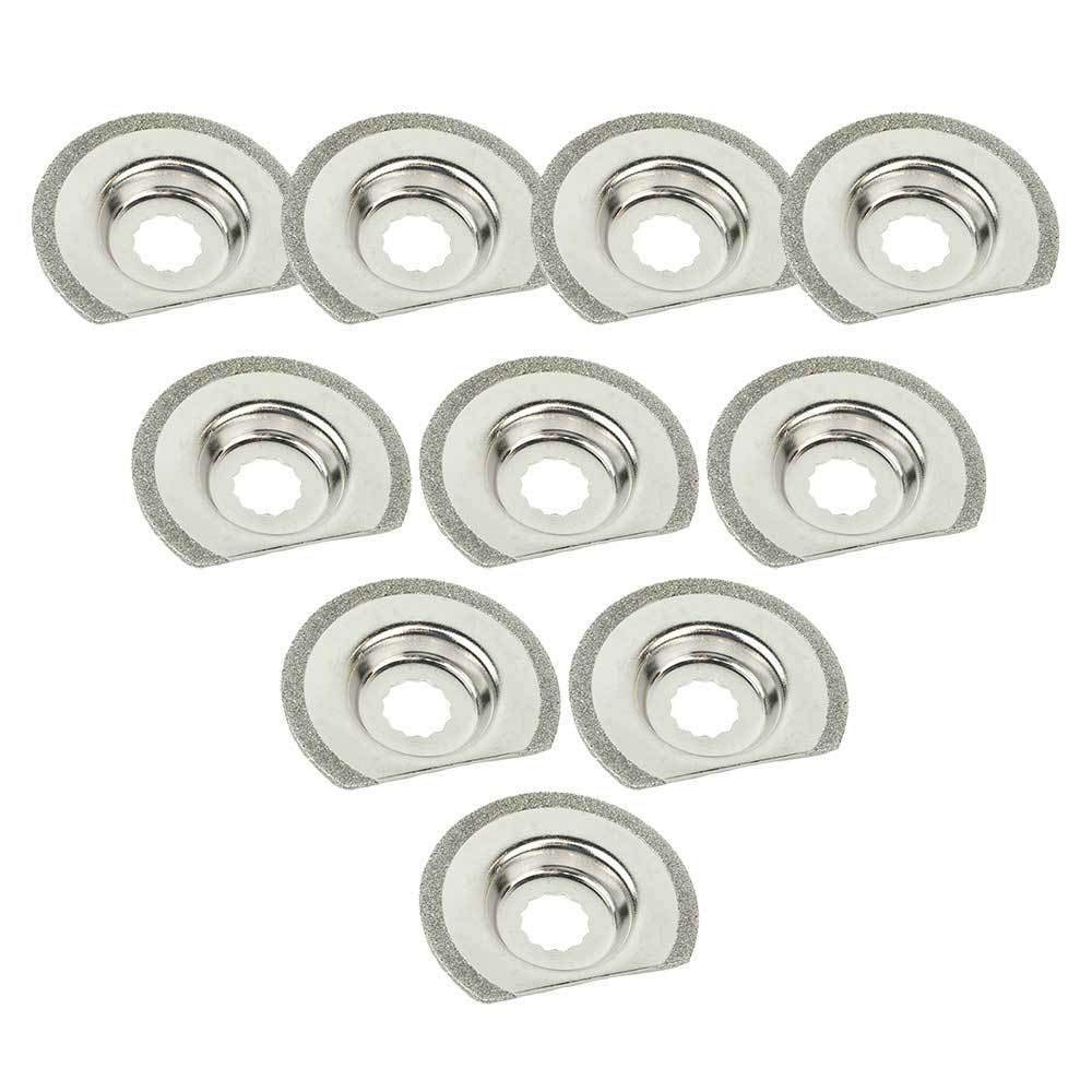 10 Pack Electroplated Diamond Grout Removal Blades for Sonicrafter SB10O - Perfect for Tile, Grout, and Hard Material Cutting in Home Renovation Projects