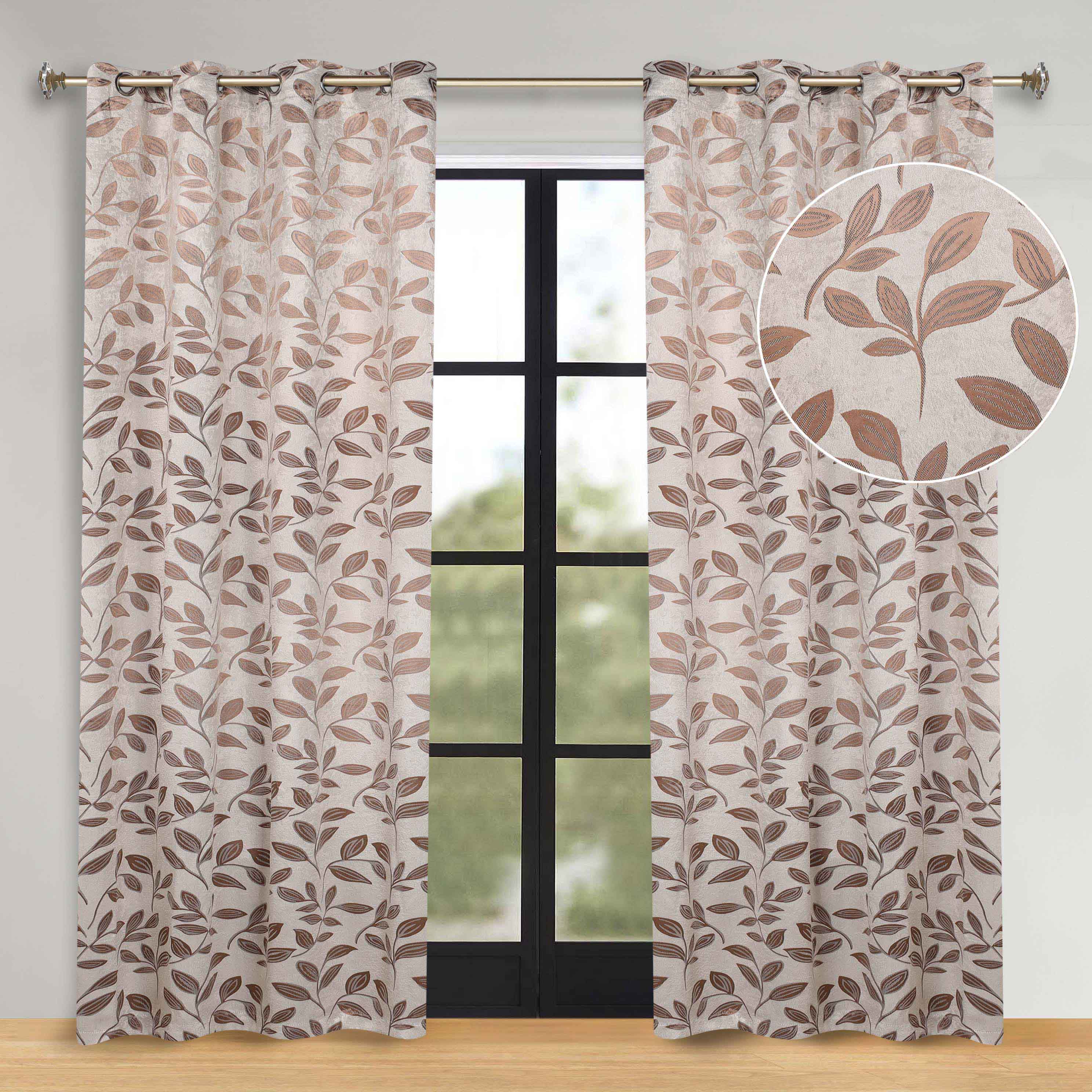 Machine Washable Blackout Curtains for Bedroom - Set of 2 Panels, Thermal Insulated Room Darkening Drapes for Nursery, Living Room & Home Theater
