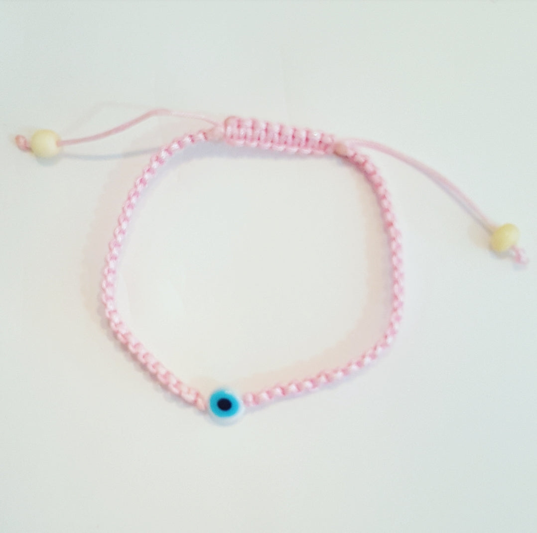 Mini Mati Evil Eye Cord Bracelet for Women - Protection & Good Luck Charm - Adjustable String Bracelet for Everyday Wear, Gifts, Travel & Spiritual Healing