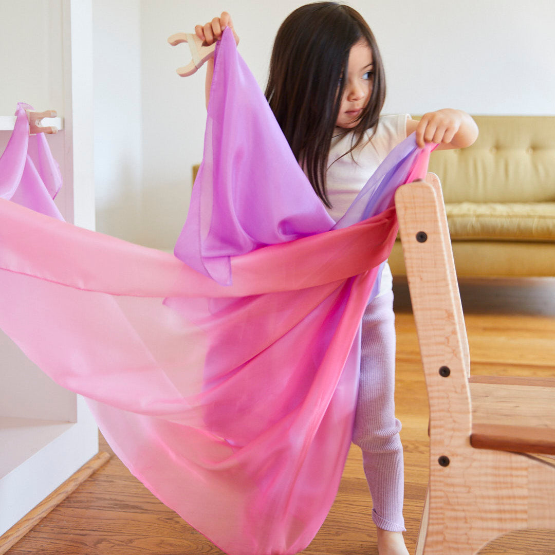 Sarah's Silks Fort Kit - Play Silk Tents for Kids, DIY Indoor Playhouse & Creative Pretend Play - Perfect for Imaginative Play, Reading Nooks & Sensory Play Spaces