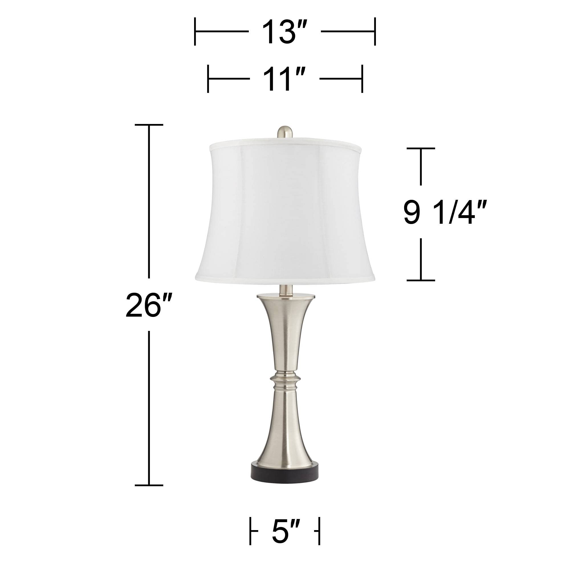 360 Lighting Seymore Modern Table Lamps Set of 2 - 26
