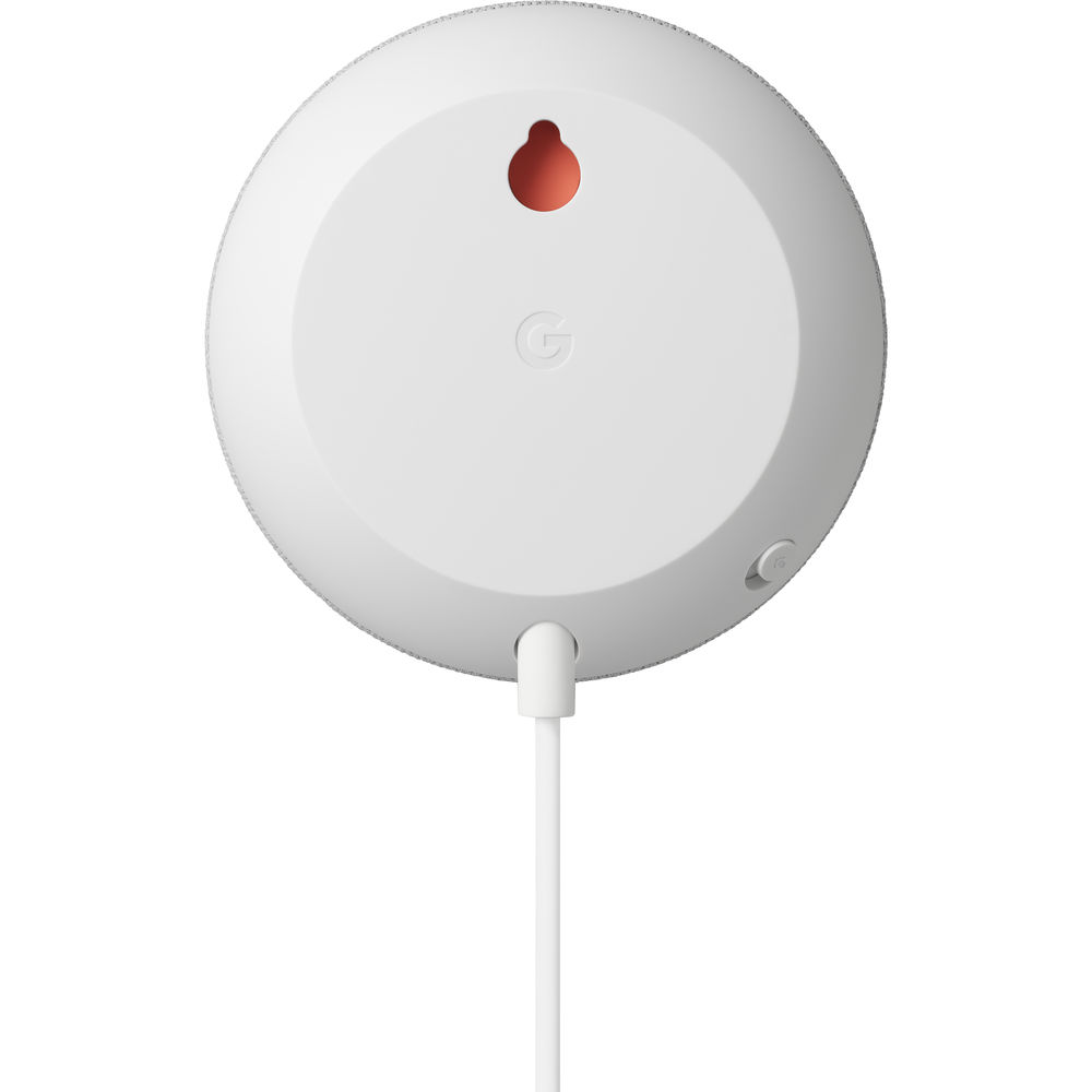 Google Nest Mini (2nd Gen) Smart Speaker with Google Assistant - Chalk & Black | Voice Control, Wireless Streaming, Smart Home Hub | Perfect for Bedroom, Kitchen & Office Use