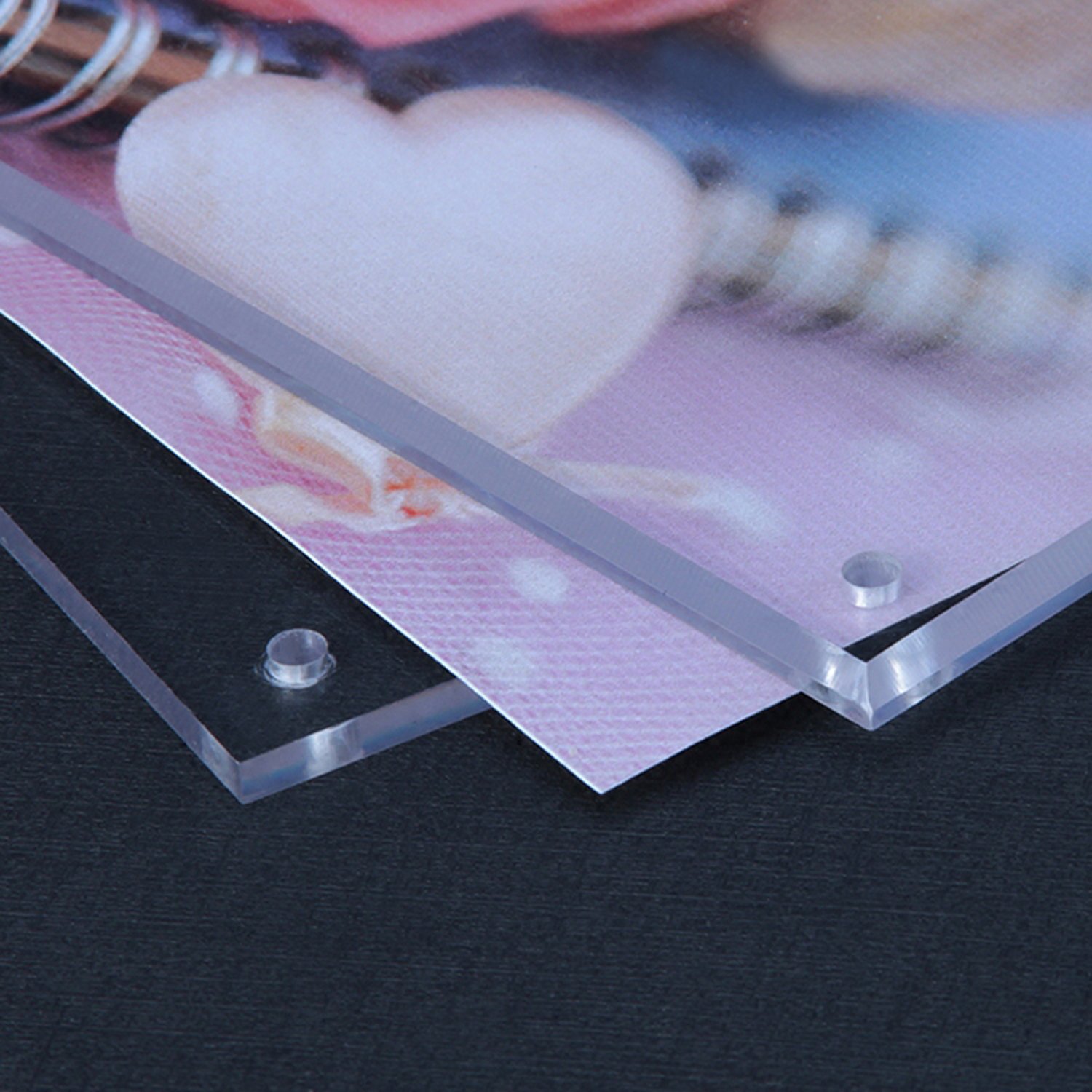 Clear Acrylic Picture Frames with Standoff - A5 Size Tabletop Display for Photos, Certificates, Artwork & Signs | Perfect for Home Decor, Office Presentations & Art Exhibitions