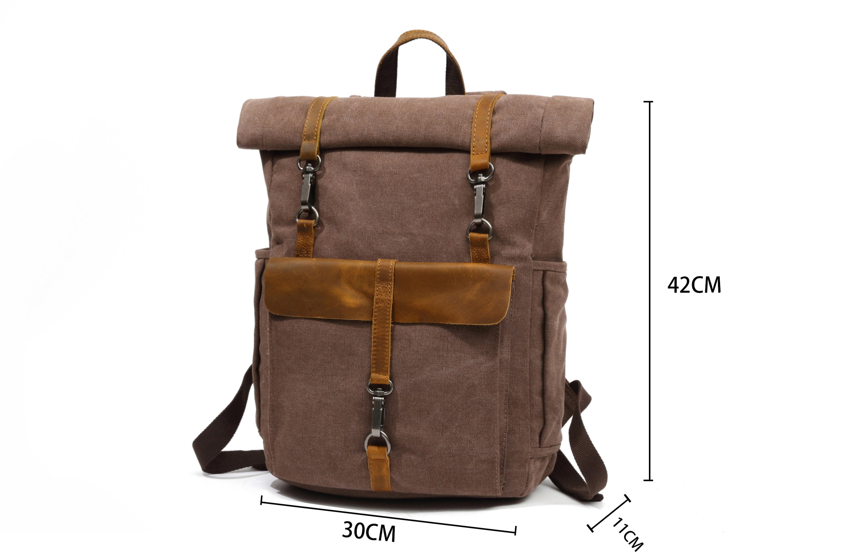 Clayton Canvas Backpack - Durable & Stylish Laptop Backpack for Men & Women - Perfect for School, Work, Travel & Outdoor Adventures