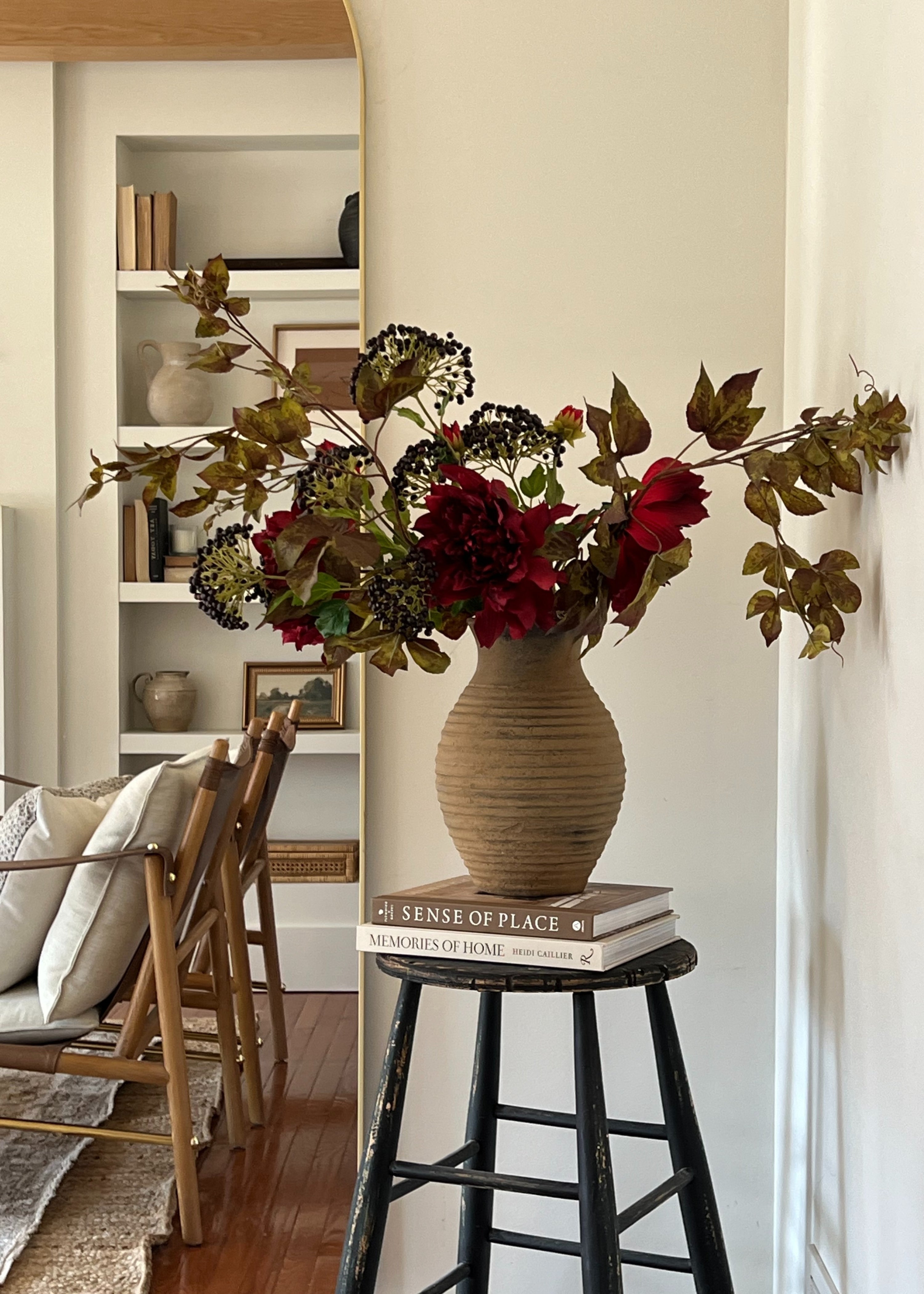Jitana Handmade Distressed Clay Avery Vase - 12
