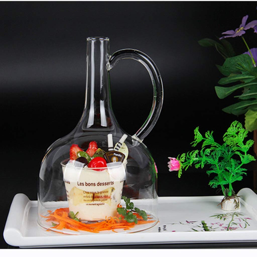 Premium Smoking Cloche & Dome Cover for Smoking Gun - Airtight Lid for Plates, Bowls & Cocktail Glasses - Perfect for Infusing Smoky Flavors into Food & Drinks at Home Bars, Restaurants or Outdoor BBQs