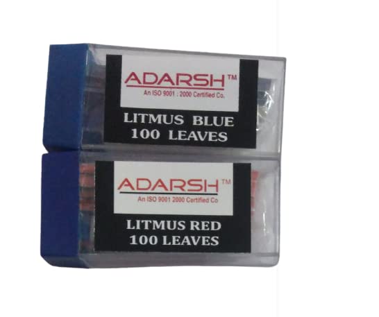 APEX Labs™ Litmus Paper Test Strips - 100 Red & 100 Blue pH Testing Strips for Science Experiments, Water Quality Testing & Home Chemistry Kits