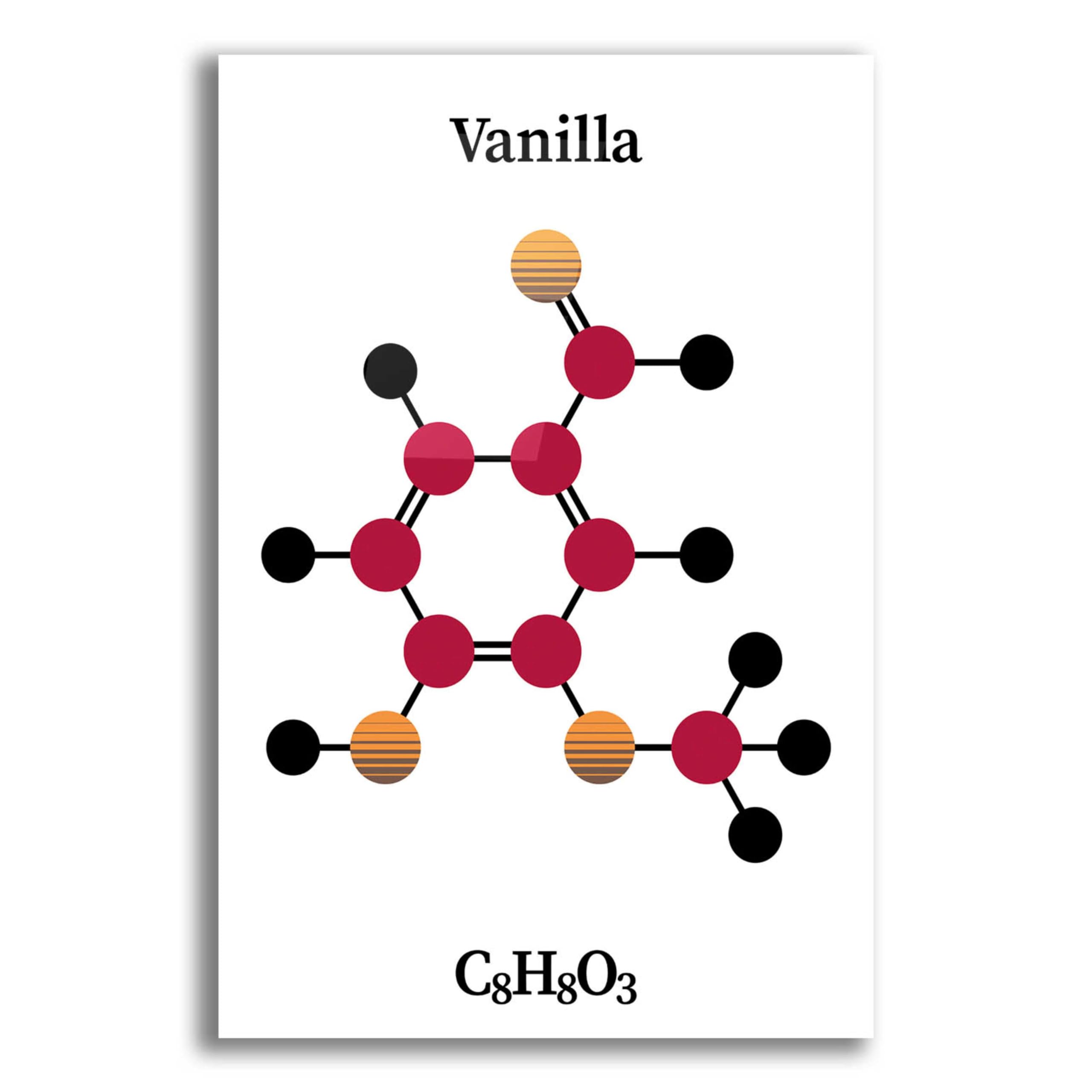 Epic Art 'Vanilla Molecule' Acrylic Glass Wall Decor - 16x24 Inch Modern Abstract Painting for Living Room, Bedroom & Office - Premium Framed Artwork by Epic Portfolio