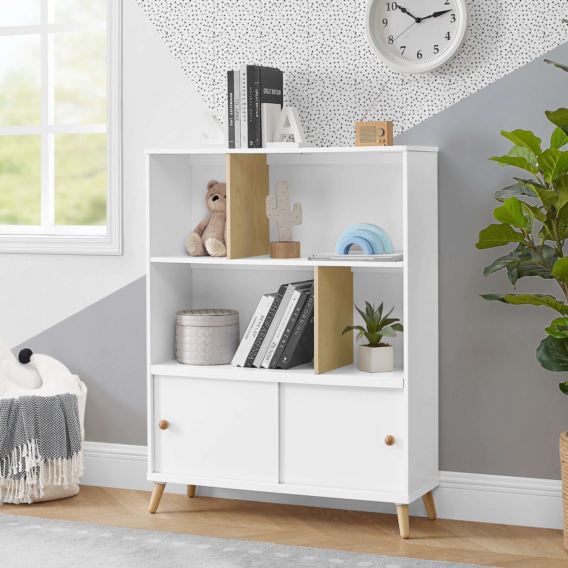 Essex Bookcase - Modern Wooden Bookshelf for Home & Office Storage | Perfect for Living Room, Bedroom, and Study Organization