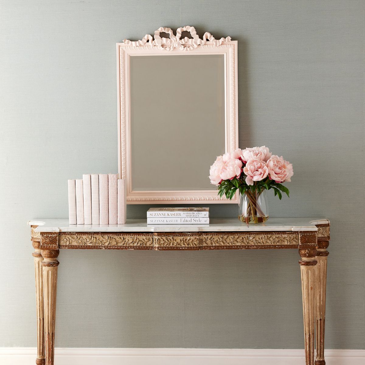 Clarence Pink Wall Mirror - Elegant Full-Length Mirror for Bedroom, Living Room & Dressing Room Decor