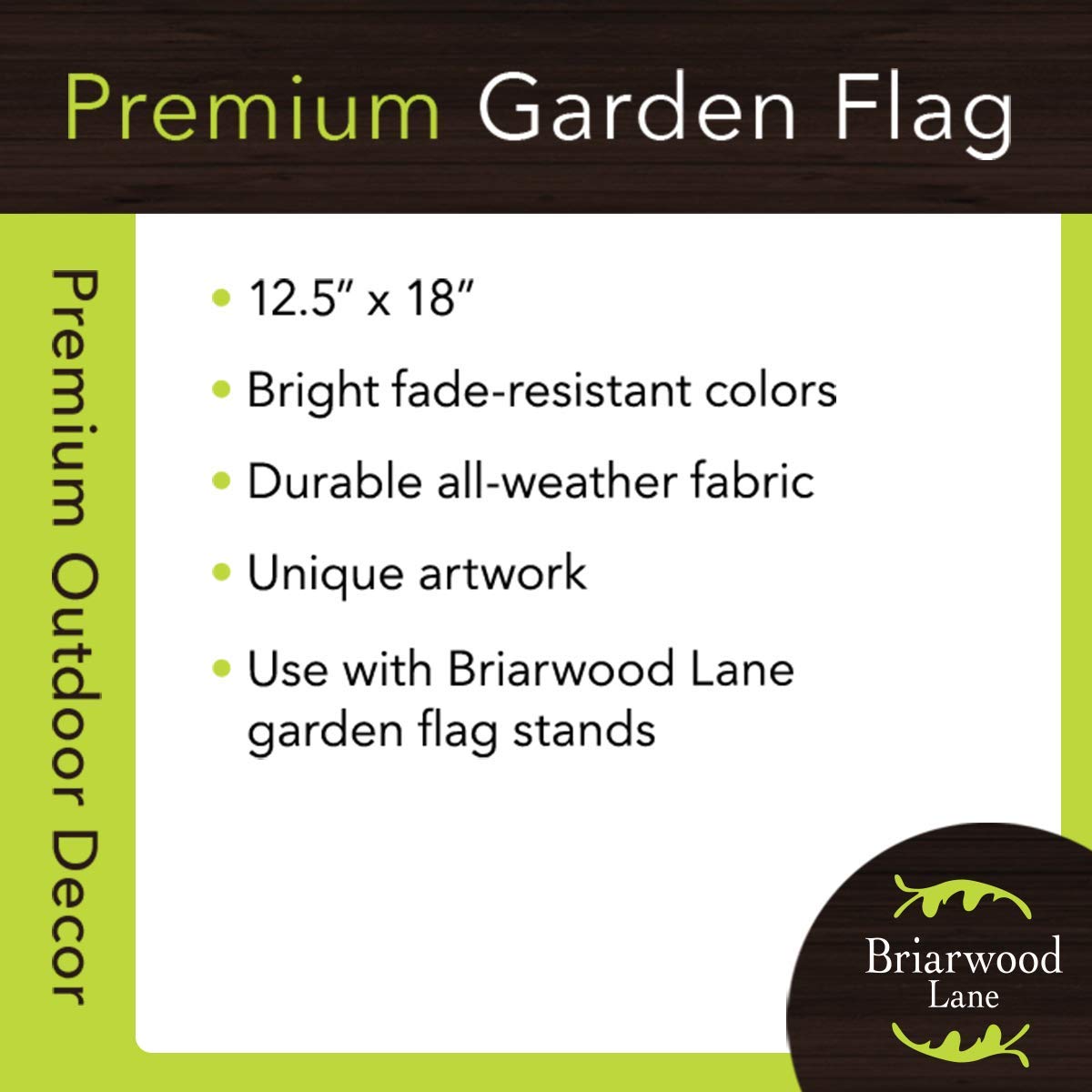 Briarwood Lane Patriotic Home Sweet Home Double-Sided Garden Flag 12.5 x 18 Inch - Perfect for Front Yard, Porch Decor & Seasonal Outdoor Display
