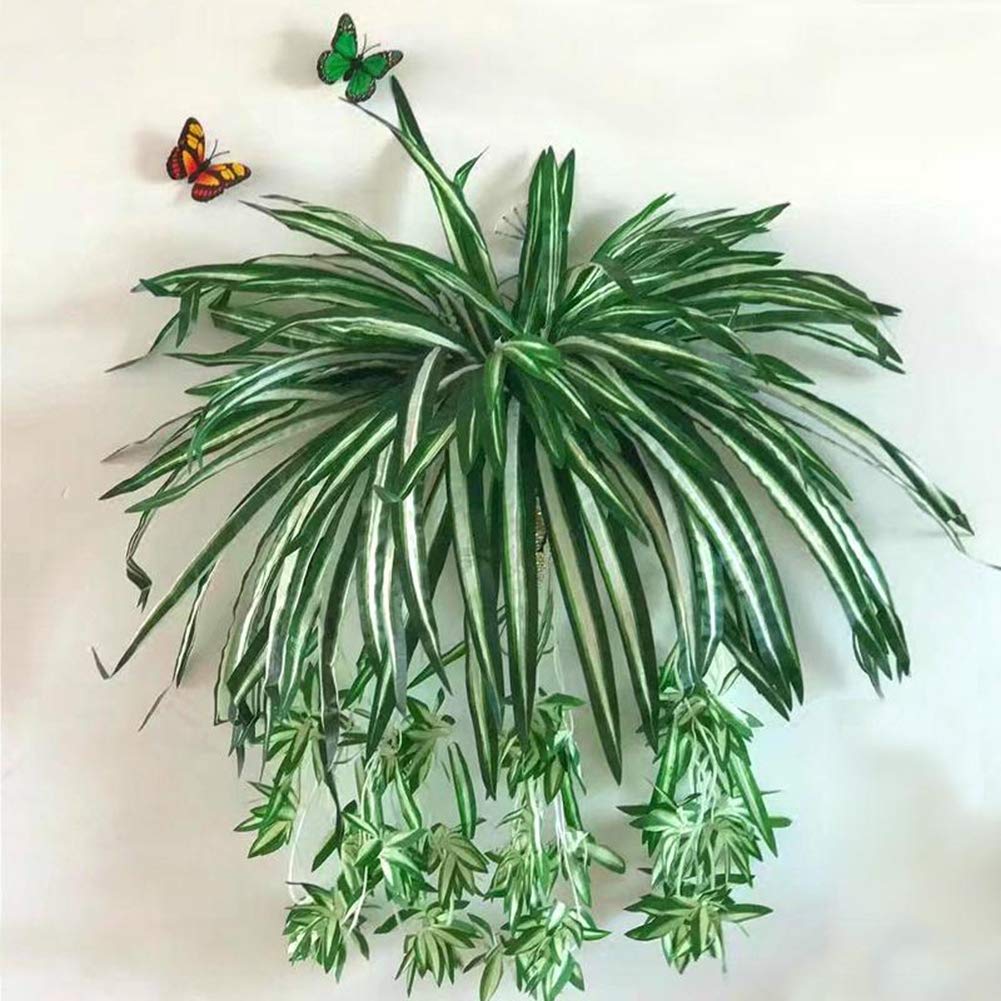 1Pc Artificial Chlorophytum Plant - Hanging Wall Decor for Home & Office - Perfect for Living Room, Bedroom, Balcony & Indoor Spaces