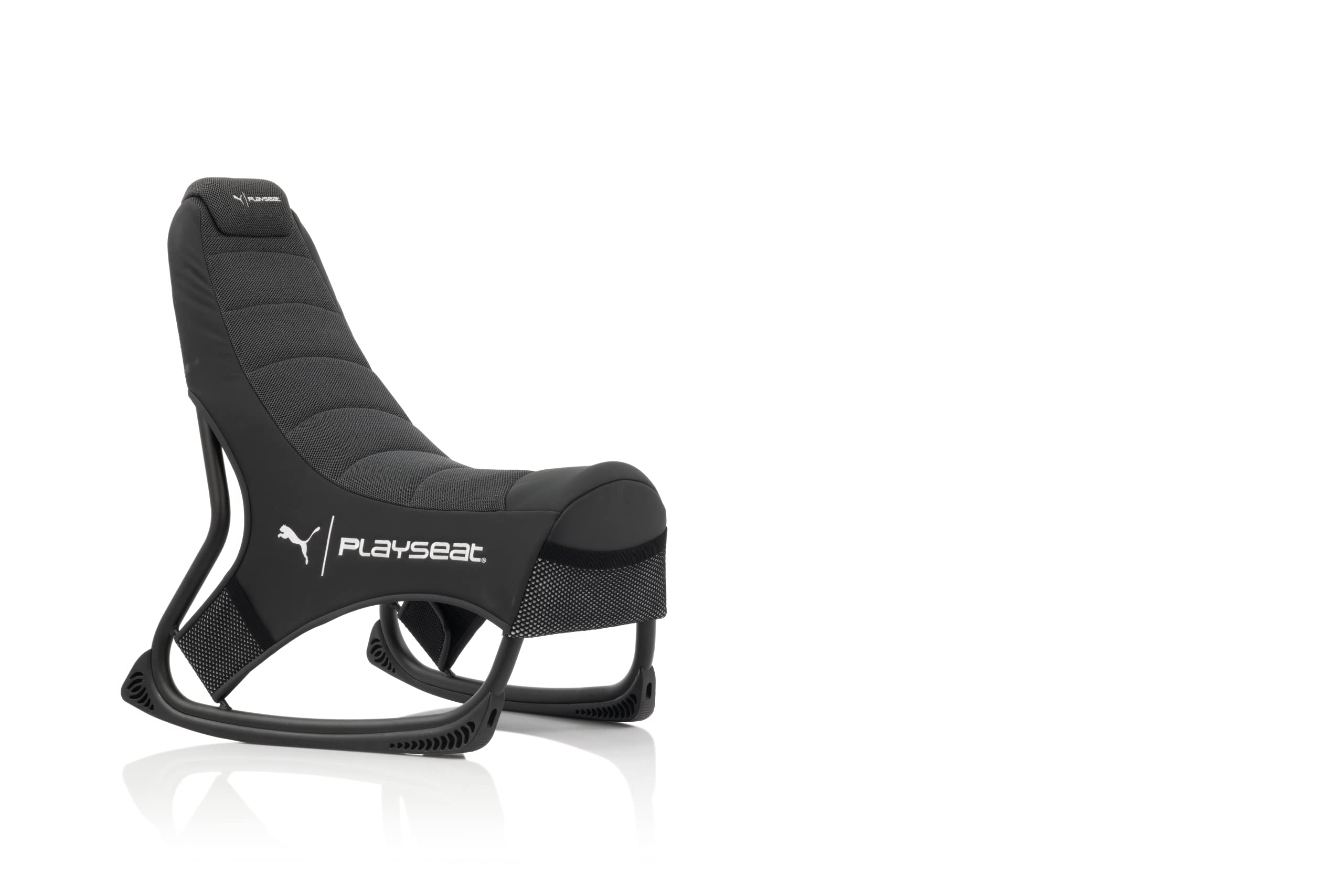 PLAYSEAT Puma Active Gaming Chair - Ergonomic ActiFit Material for Maximum Comfort & Freedom of Movement | Gaming Accessory Pockets | Premium Black Racing Seat for PC, PS5, Xbox Gaming Setup | Perfect for Esports & Long Gaming Sessions