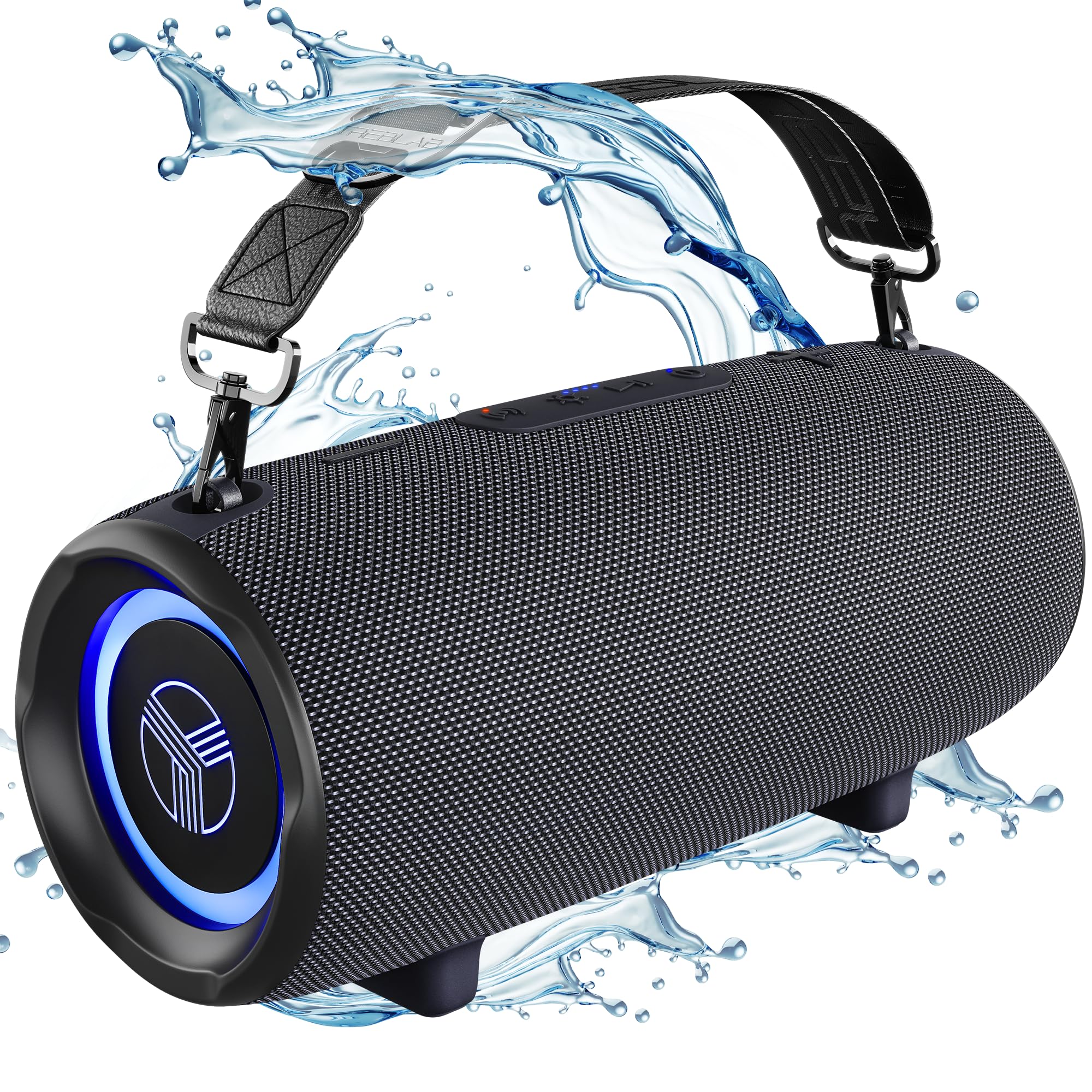 TREBLAB Ultra Loud Wireless Bluetooth Speaker - 60W Stereo Sound with Deep Bass, 20H Playtime, Built-in Power Bank, IPX6 Waterproof, Portable Speaker for Home, Outdoor, Travel, Beach, Party | Perfect for Camping, Workouts, Poolside & Backyard Gatherings