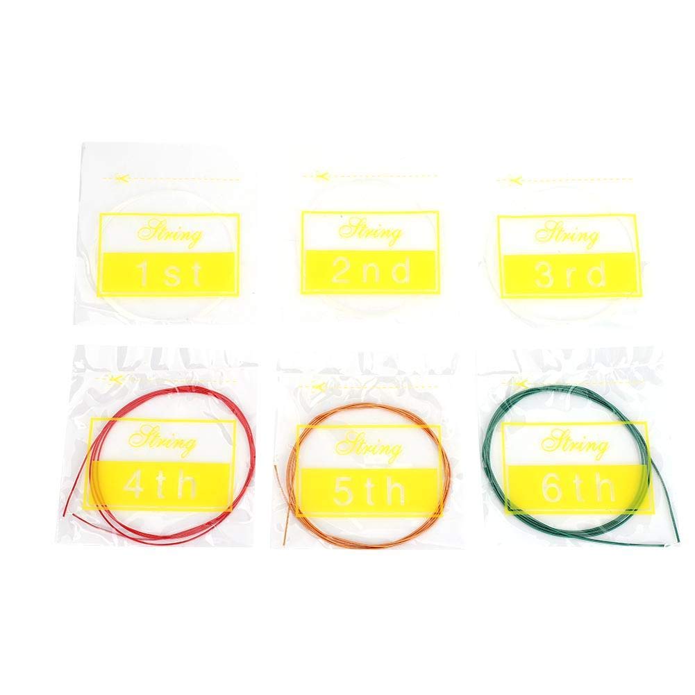 Premium 6-Piece Nylon Classical Guitar Strings Set - Standard Tension Acoustic Guitar Replacement Strings for Warm, Balanced Tone | Perfect for Beginners, Students, and Classical Guitar Performances