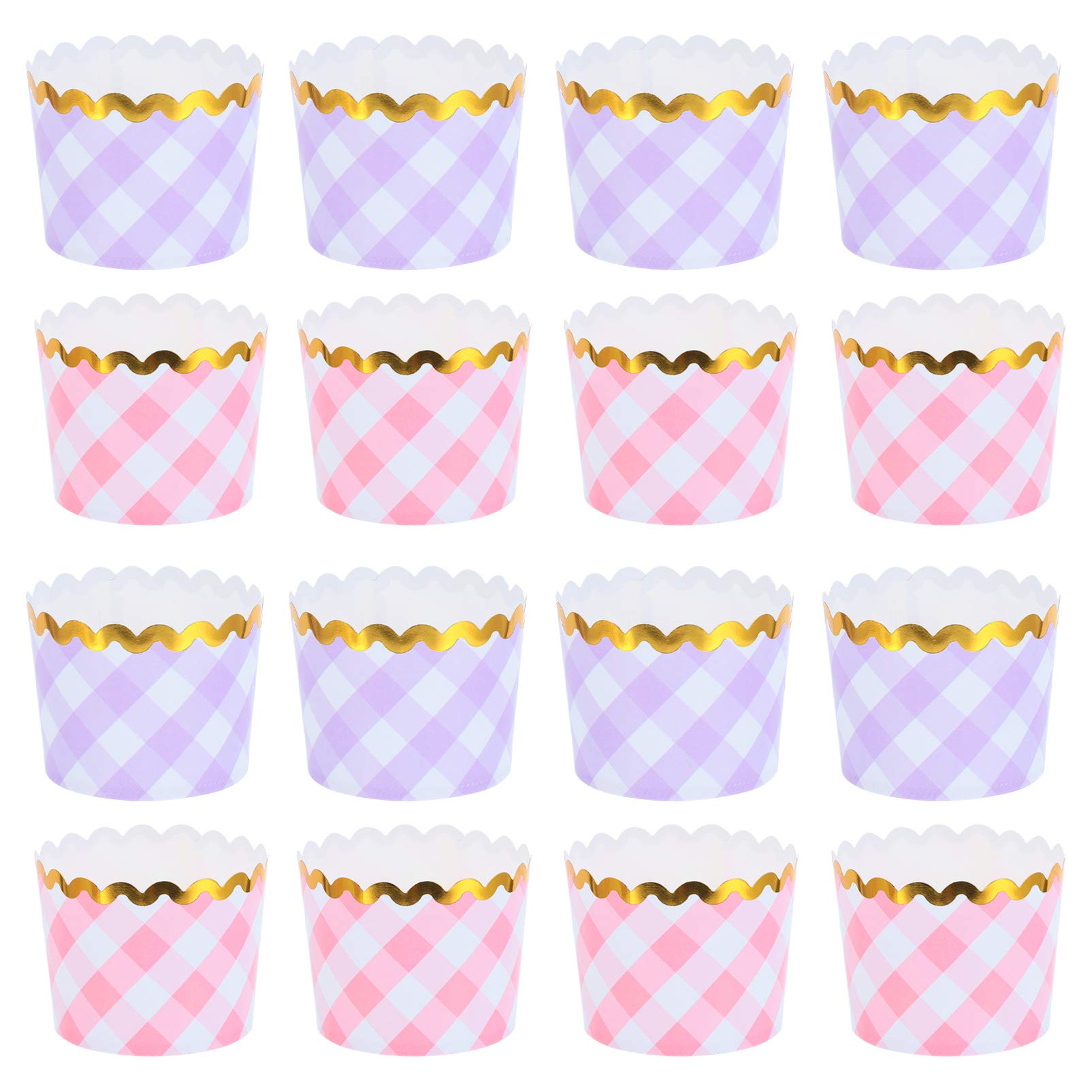 100pcs Purple Baking Cups & Cupcake Holders - Cabilock Disposable Paper Cake Cups for Wedding, Party & Home Baking - Perfect for Cupcakes, Desserts & DIY Decorations