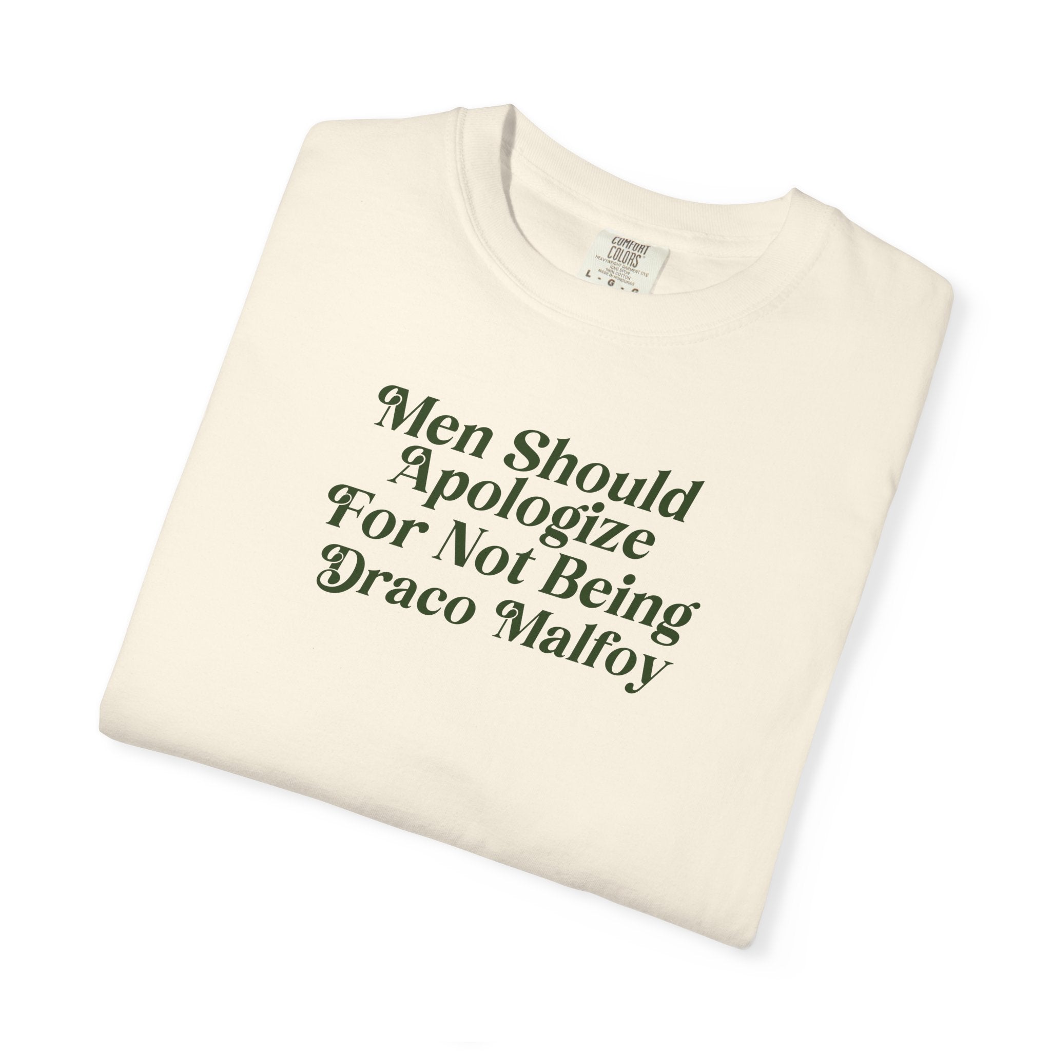 Men Should Apologize Draco T-Shirt | Funny Sarcastic Graphic Tee for Men | Perfect for Harry Potter Fans, Gifts & Casual Wear