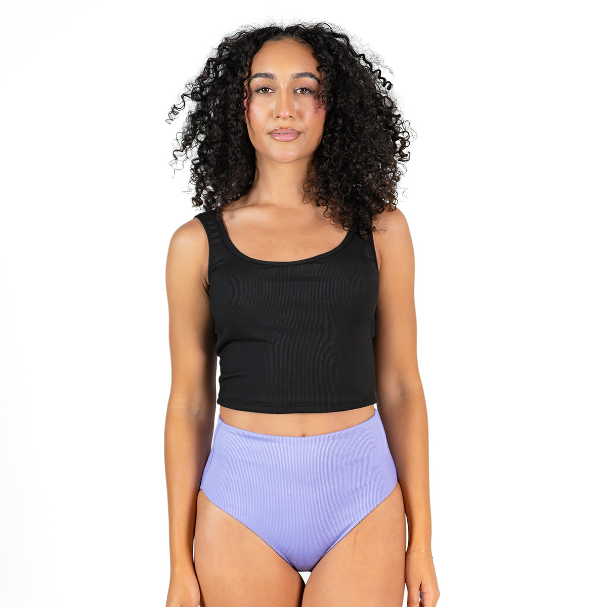 Sporty Cross Back Tankini Top for Women - High Support Swimwear for Swimming, Surfing & Beach Activities