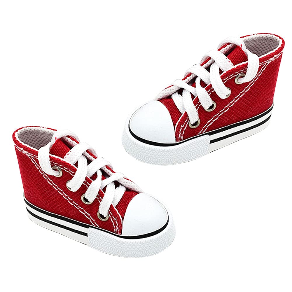 Mini Parrot Canvas Sneakers - Chewing & Hanging Bird Toy for Parakeets, Cockatiels & Finches | Cage Accessories with Hole Ball Design | Perfect for Playtime & Cage Decoration