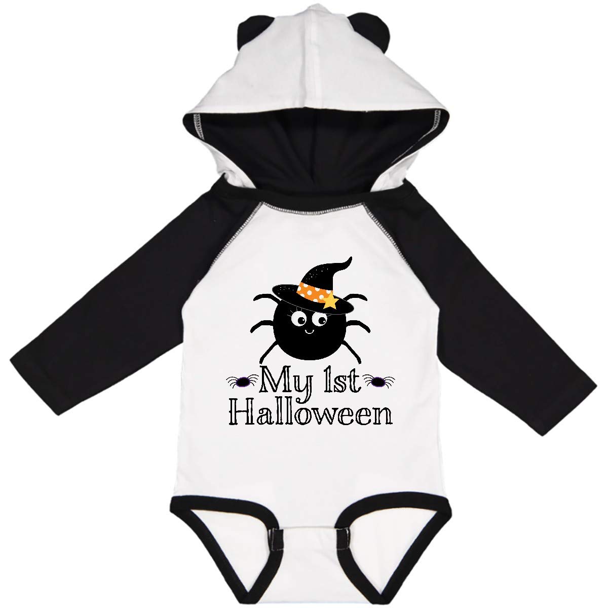 Inktastic My 1st Halloween Witch Spider Long Sleeve Baby Bodysuit - Cute Infant Costume for Boys & Girls - Perfect for Halloween Parties, Photo Shoots & Trick-or-Treating