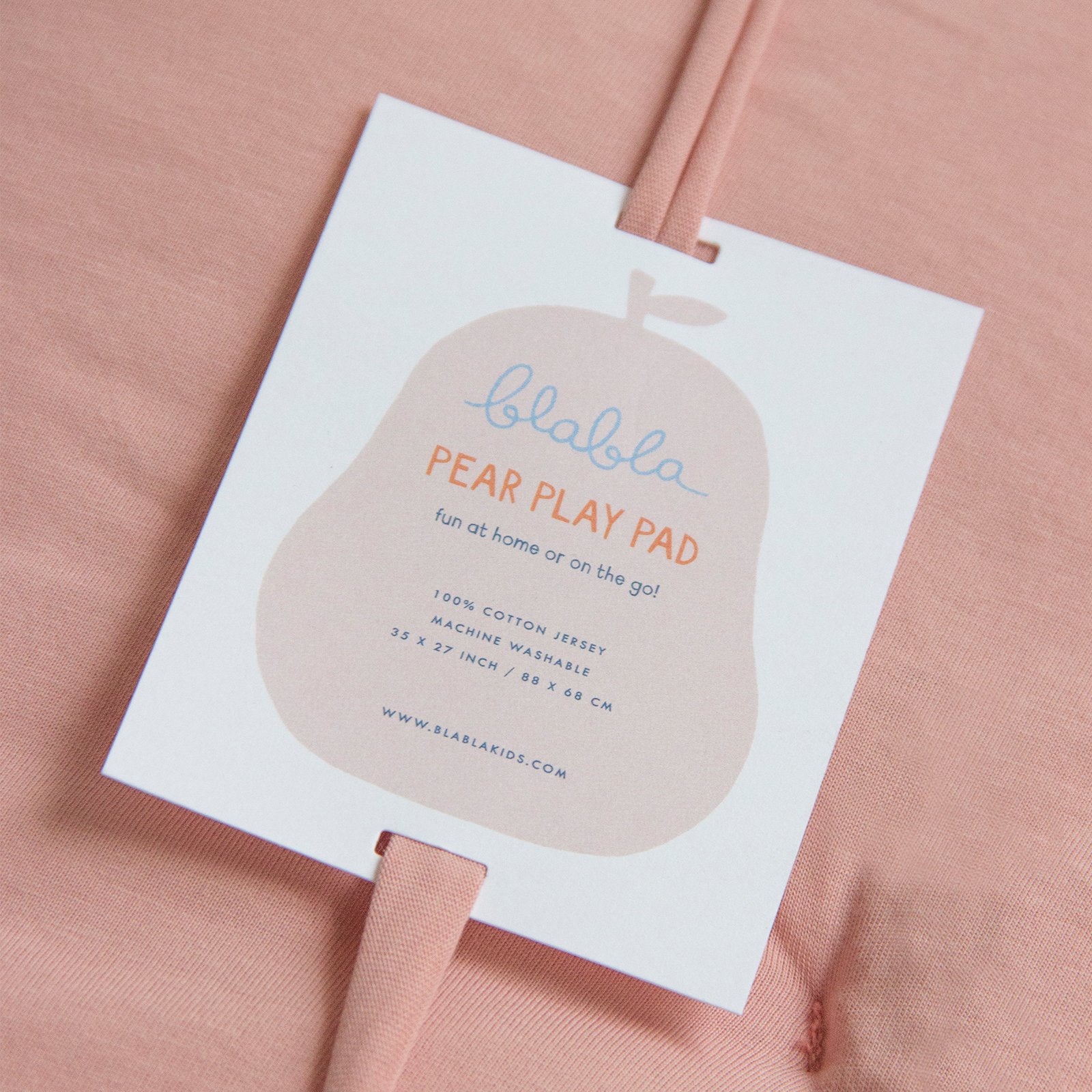 Blabla Kids Play Pad - Soft & Safe Pear Rose Design for Toddlers - Perfect for Indoor Playtime, Nursery Decor, and Baby Shower Gifts