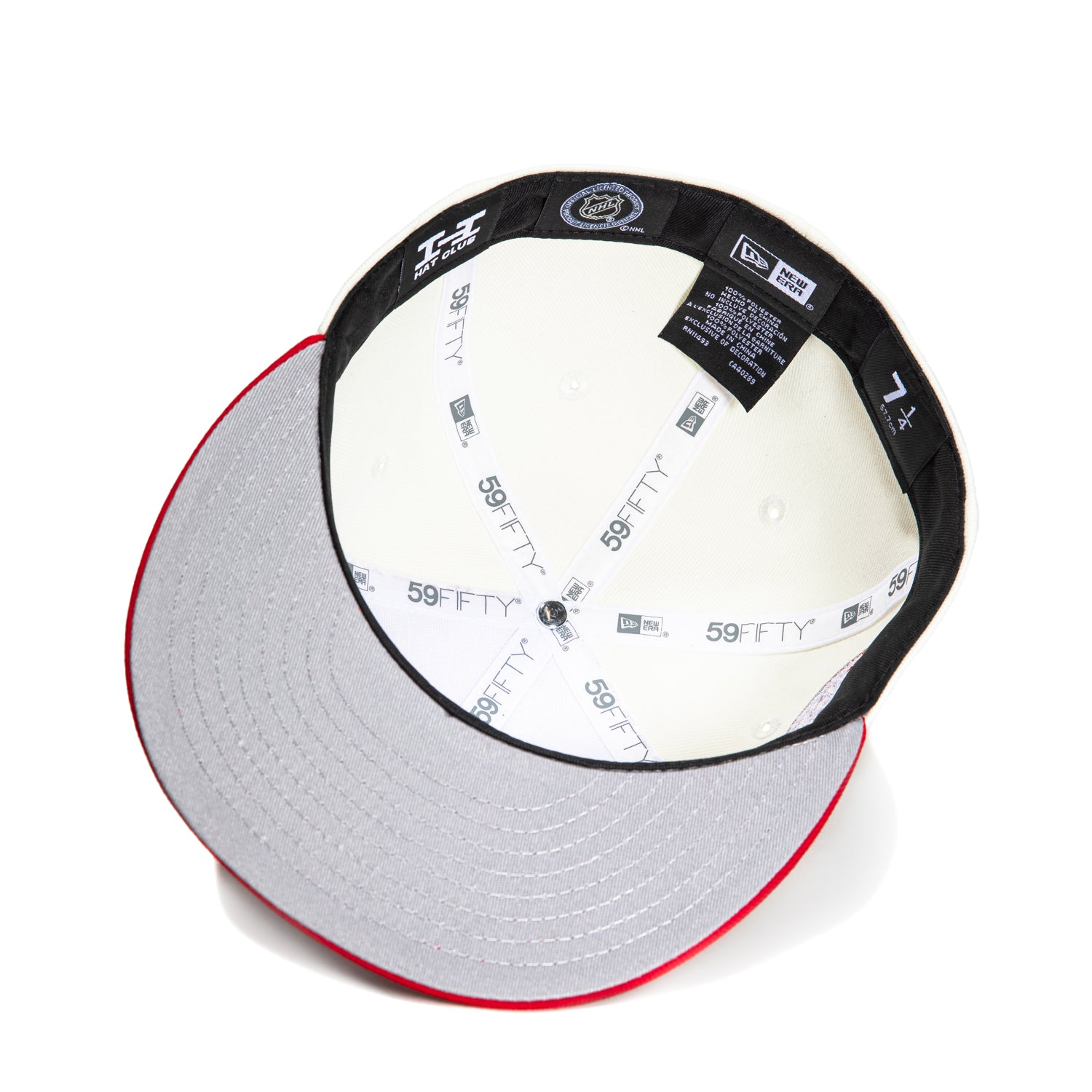 New Era 59Fifty Detroit Red Wings Final Season Patch Hat - White & Red Snapback Baseball Cap for Men - Perfect for Game Day, Sports Events & Fan Collections