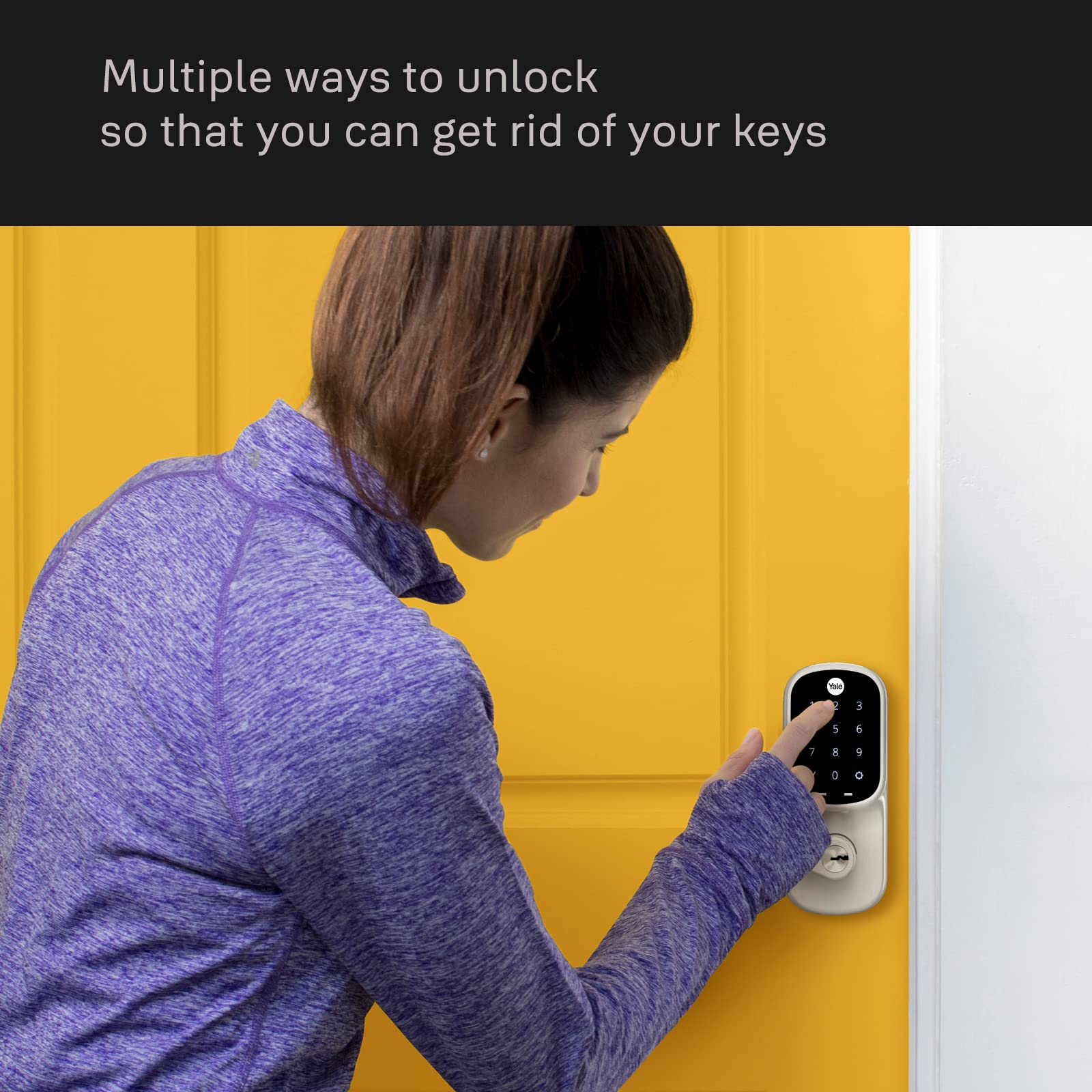 Yale Assure Lever Wi-Fi Keypad Smart Lever Lock - Oil Rubbed Bronze Finish - Secure Your Home with Keyless Entry & Remote Access for Front Door, Back Door & Office
