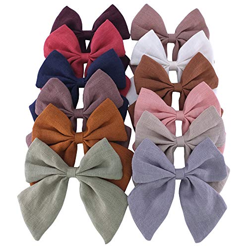 Linen 4.5'' Sailor Bow