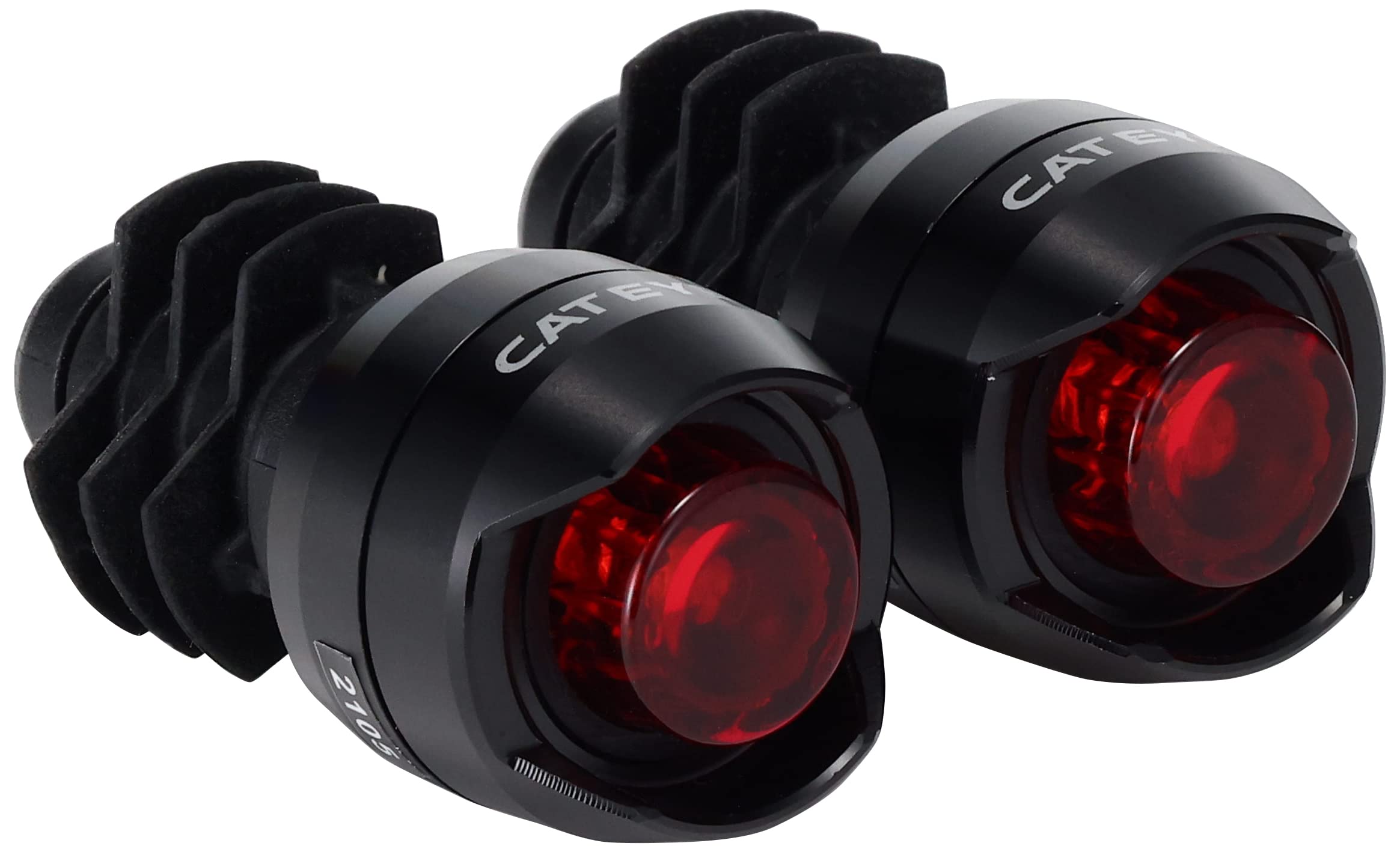CatEye Black Orb Bicycle Bar End Lights Set - High Visibility LED Safety Lights for Night Riding, Cycling Accessories for Road & Mountain Bikes - Perfect for Commuting & Urban Cycling