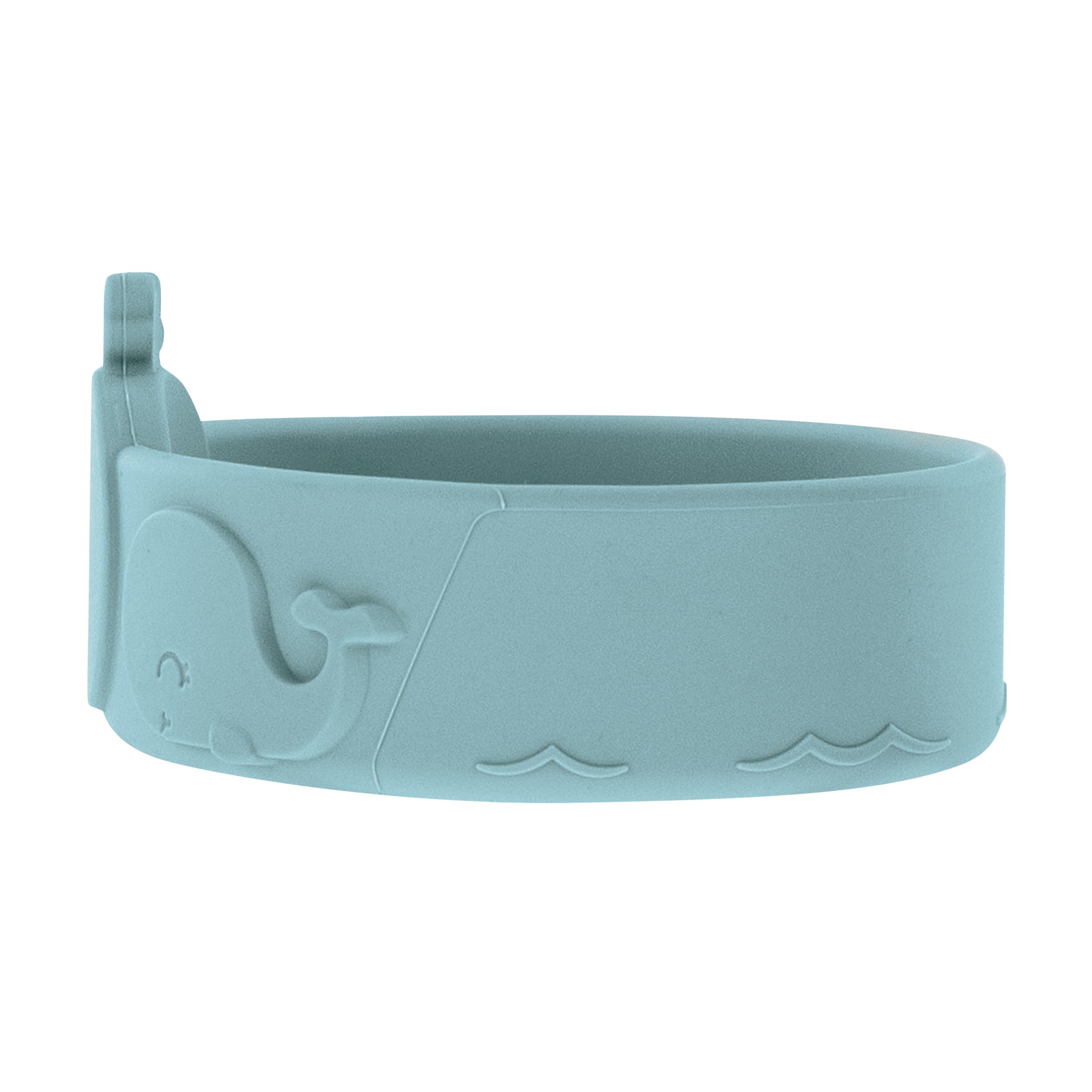 Nuby Silicone Toddler Bowl with Blue Whale Design - BPA-Free Baby Feeding Bowl for 6+ Months - Perfect for Snacks, Cereal & Puree - Dishwasher Safe & Non-Slip Base