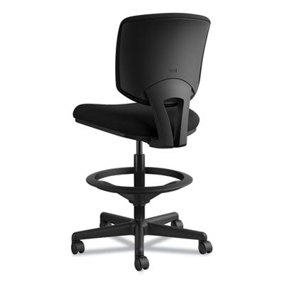 HON Volt Series Adjustable Task Stool with Steel Foot Ring - Ergonomic Office Chair for Home & Work - Perfect for Standing Desks, Workstations & Home Offices
