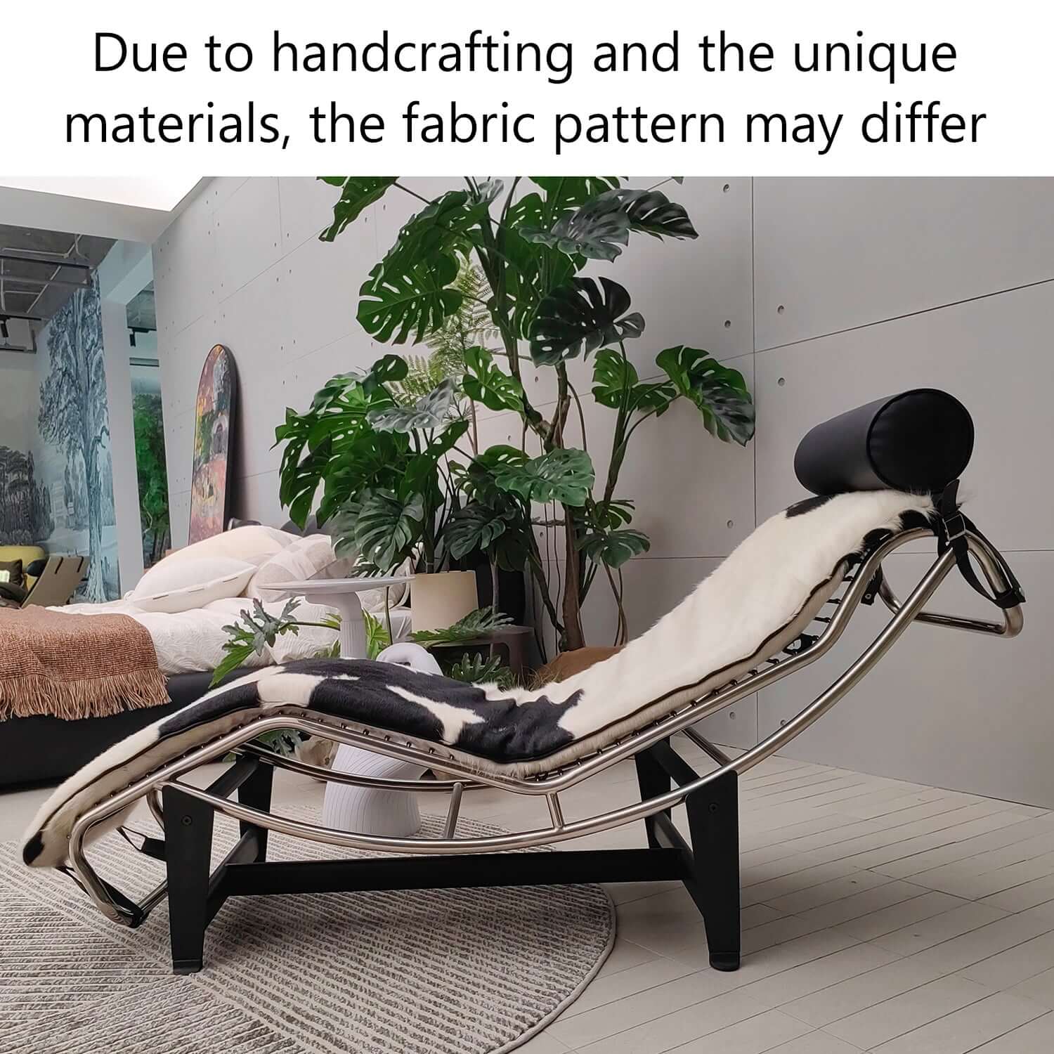 Modern Adjustable Chaise Lounge Chair with Curved Steel Frame - Perfect for Living Room, Bedroom or Outdoor Relaxation