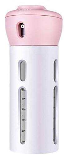 DHVAJ 4-in-1 Travel Dispenser Bottle Set - 1PC Refillable Leak-Proof Squeeze Bottles for Shampoo, Conditioner & Toiletries | Perfect for Air Travel, Gym & Vacation Essentials