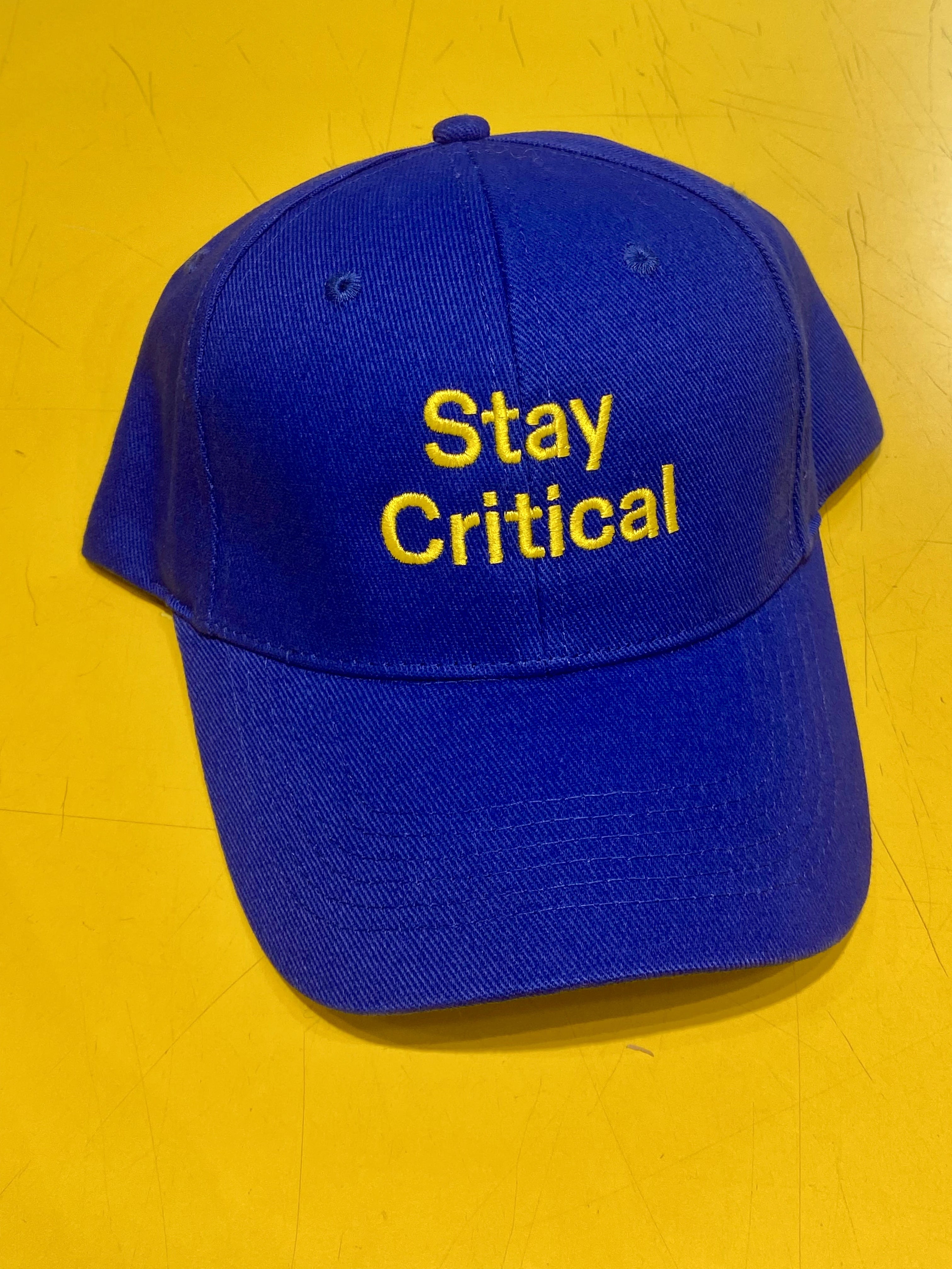 Stay Critical Cap - Trendy Adjustable Baseball Hat for Men & Women - Perfect for Outdoor Sports, Travel & Casual Wear
