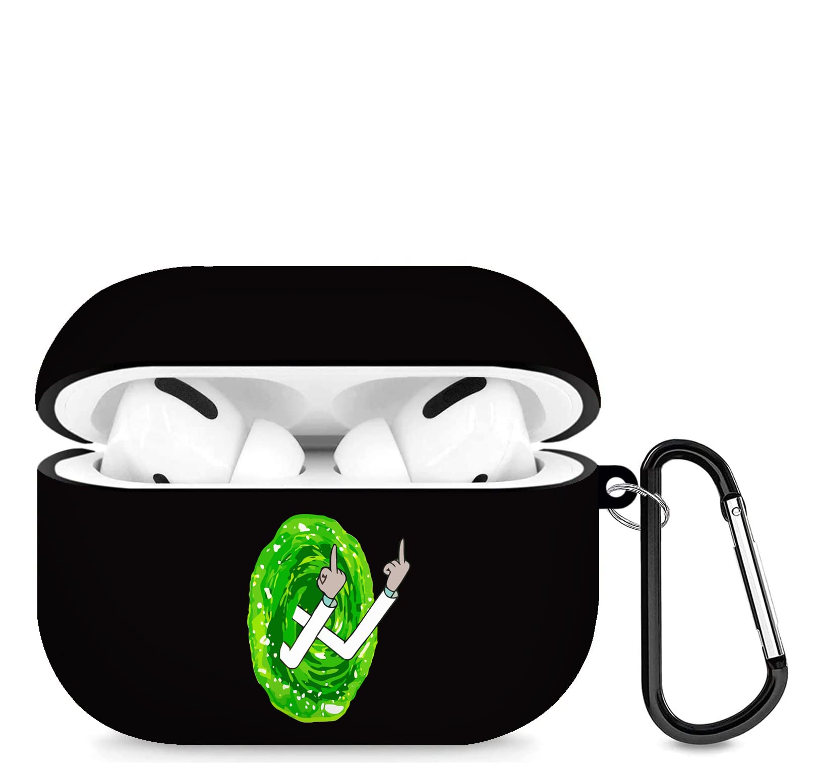 Funny AirPods Pro Case with Keychain - Shockproof & Anti-Lost for Travel & Gym