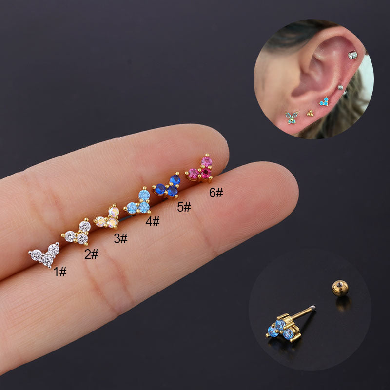 20G Cartilage Tiny Heart Stud Earrings - Hypoallergenic Stainless Steel Piercing Jewelry for Women | Perfect for Everyday Wear, Gifts, and Special Occasions