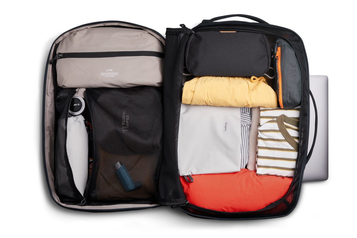 Bellroy Lite Travel Pack 38L - Lightweight Waterproof Backpack for Travel & Hiking | Perfect Carry-On Luggage for Airplanes, Weekend Trips & Outdoor Adventures