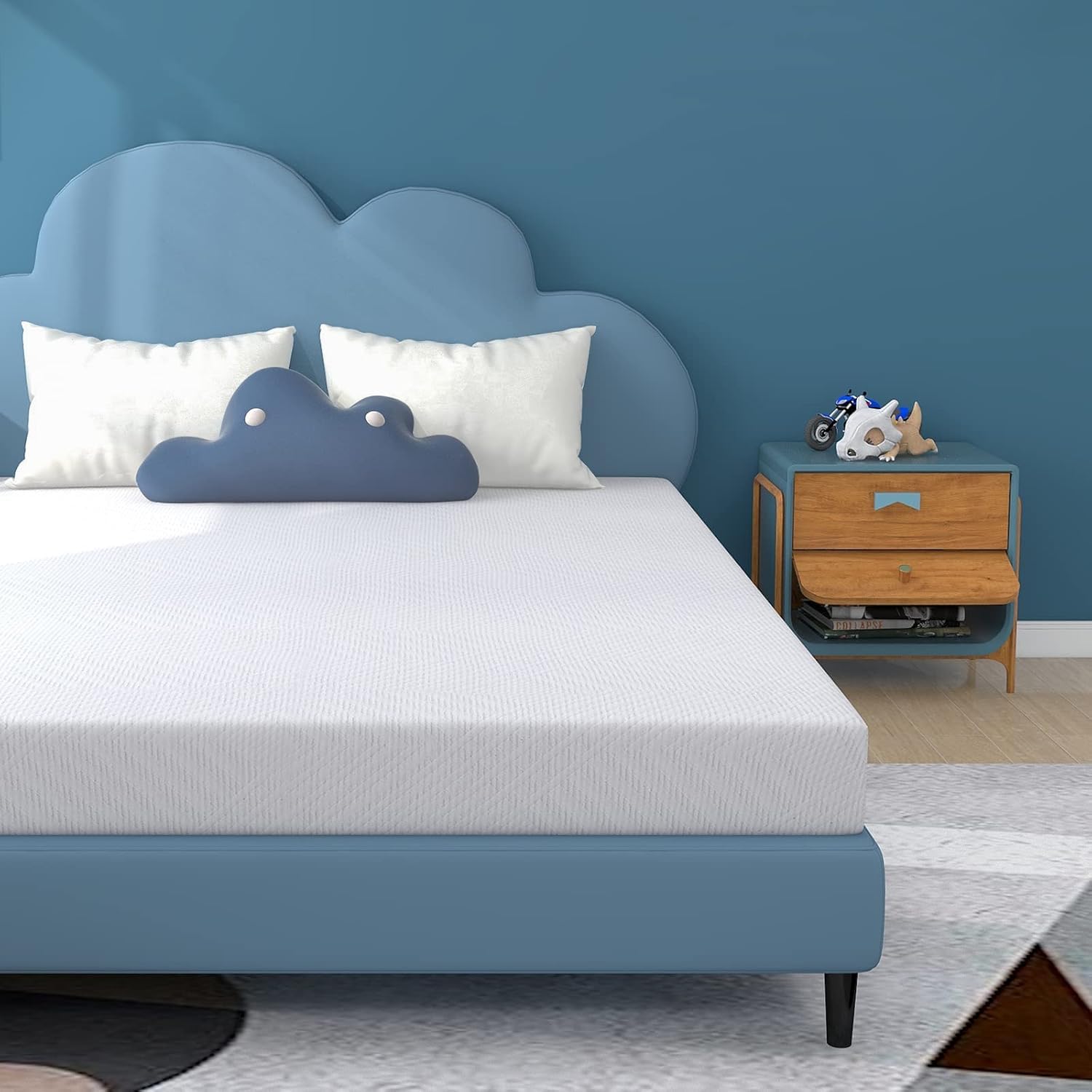 MLILY 6 Inch Full Size Memory Foam Mattress in a Box - Medium Firm, CertiPUR-US Certified for Bunk Beds, Trundle Beds & Guest Rooms - Cooling Gel Infused Pressure Relief for Better Sleep