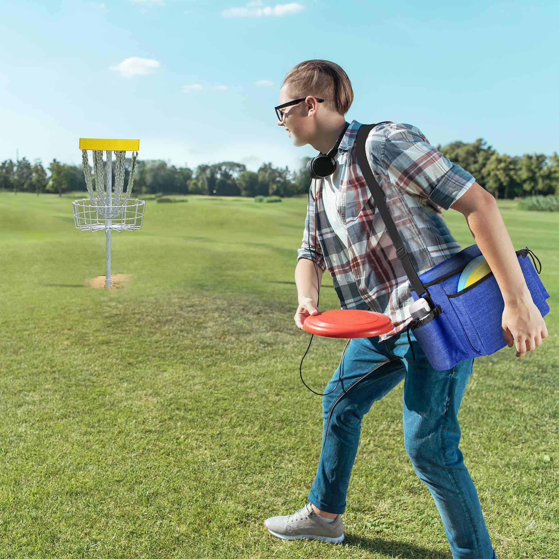 Premium Disc Golf Bags for Men - Waterproof & Durable Frisbee Golf Backpack with Storage Pockets - Perfect for Tournament Play & Outdoor Disc Golf Adventures