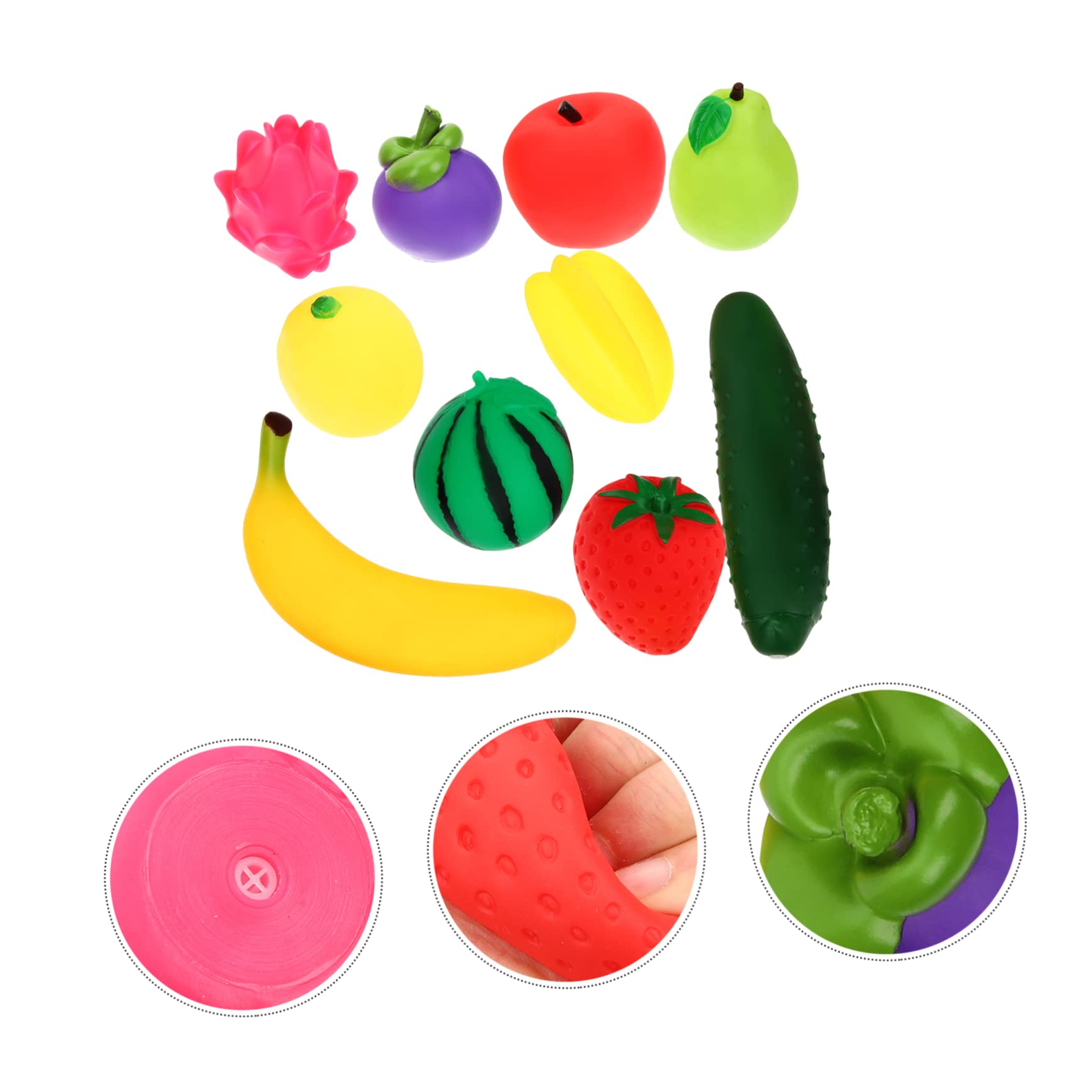 HEMOTON 10-Pack Stretchy Banana Sensory Fidget Toys - Squeeze Stress Relief Ball for Kids & Adults - Soft PVC Squeezable Sensory Toys for Anxiety, ADHD, Autism - Perfect for Office, Classroom & Travel Use
