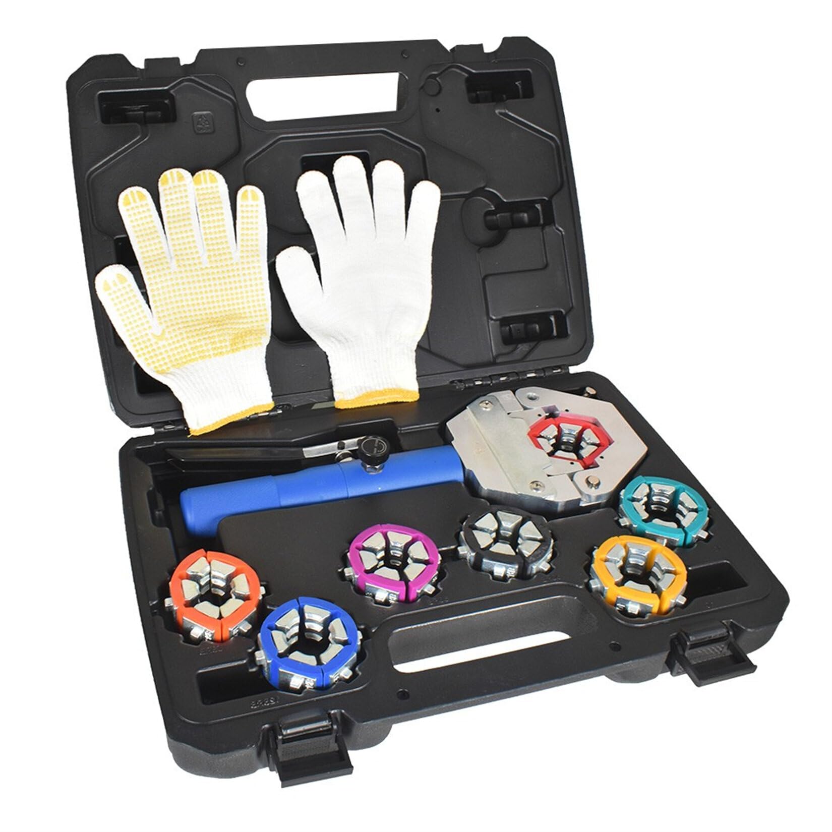 Hydraulic Hose Crimper Kit with 7 Dies - AC Hydra-Crimp 71500 for Barbed & Beaded Fittings - Professional Hydraulic Repair Tool