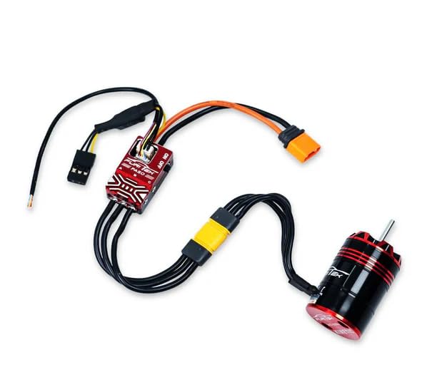 Furitek Scorpion 5600kv Brushless Sensored Motor & ESC Combo for Granite/Typhon/Mojave Grom RC Cars - High-Performance Power System for RC Trucks, Buggies, and Off-Road Vehicles - Ideal for Racing, Crawling, and Backyard Bashing (FUR-2581)