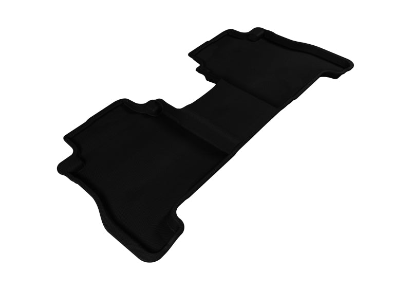 3D MAXpider Kagu Custom Fit 2nd Row Floor Mats for 2007-2012 Hyundai Santa Fe - Black, All-Weather Protection Car Mats for SUVs - Perfect for Family Road Trips & Daily Commutes